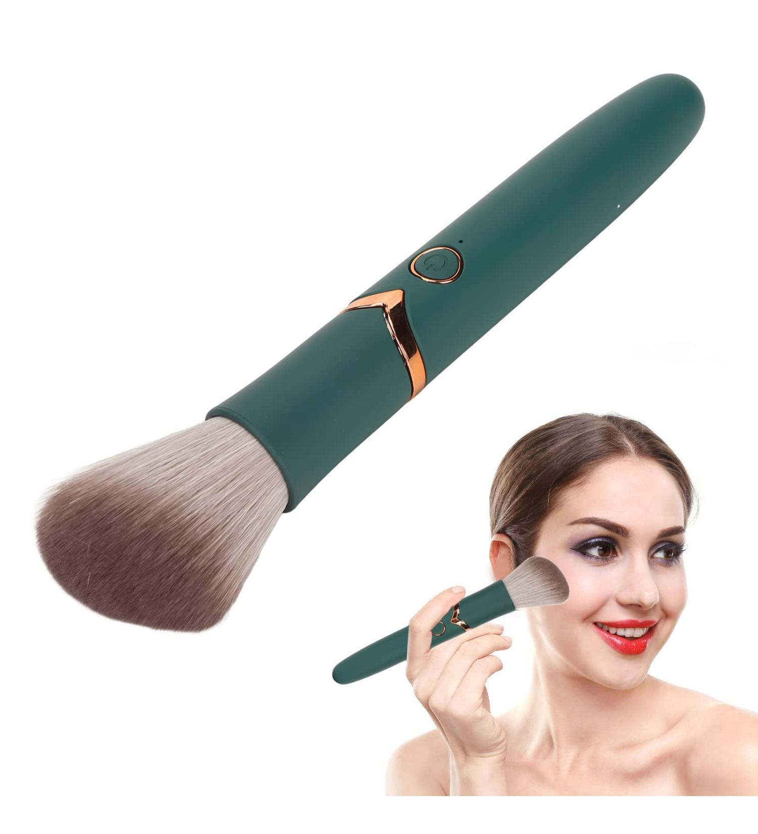 Electric Makeup Brush - USB Rechargeable 10 Gears Vibration Waterproof Blusher & Concealer Tool - Perfect for Liquid & Powder Makeup - Buy Online on GoSupps.com