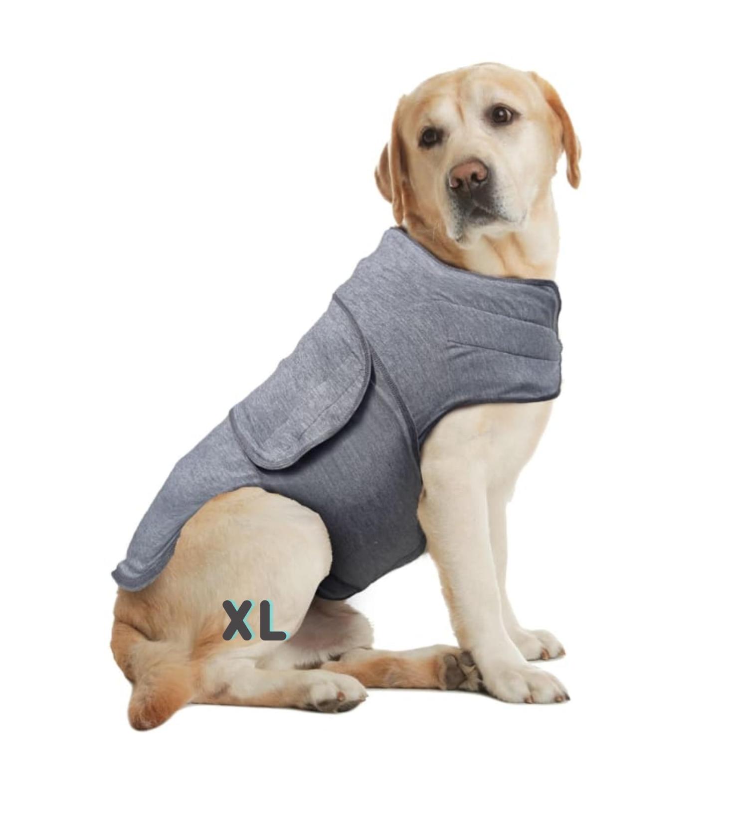 Dog Comfort Wrap | Dog Anxiety and Stress Relief Coat | Lightweight Wrap Jacket Shirt for Anxious Pets Keep Calming Comfort Provides Relief For Thunderstorms Vet Visits Cat Travel Train Travel (XL)