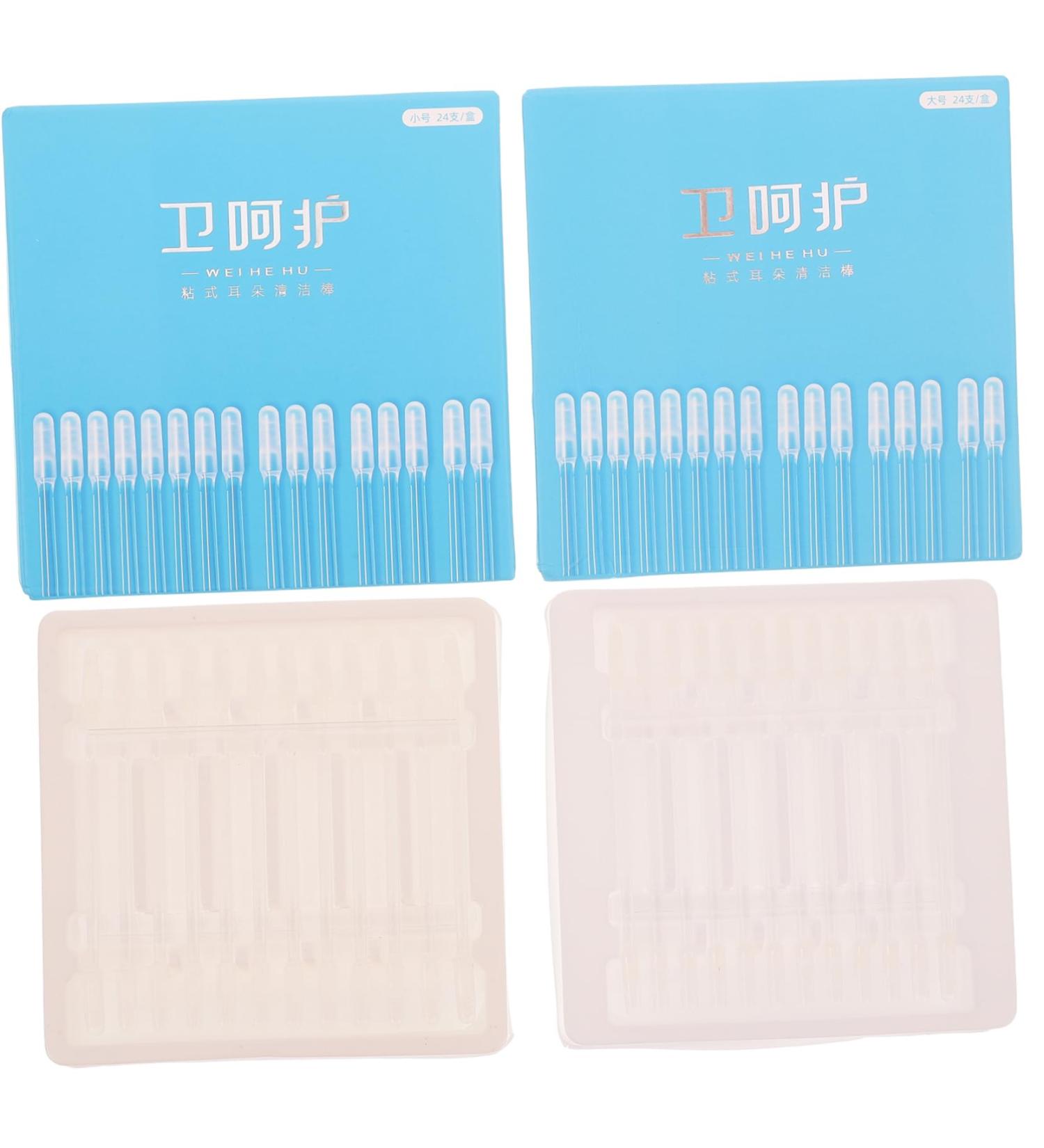 FOMIYES 2pcs Ear Cleaning Tool Set Safe Adhesive Ear Wax Remover for Boys and Girls and Adults for Daily Use Boy Girl Safety Features - Buy Online on GoSupps.com