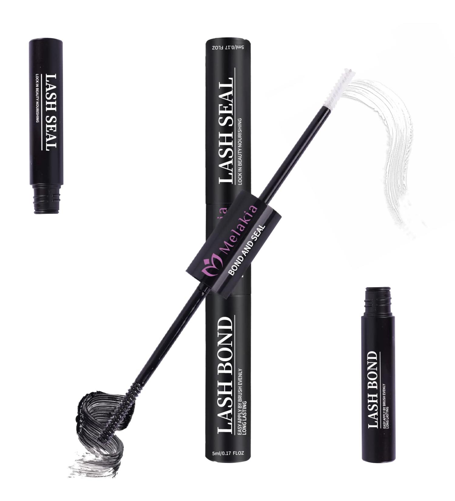 Melakia Latex-Free Cluster Lash Bond and Seal Glue 10ml - Long Lasting DIY Lash Extension Bond and Seal - 1 Pack (10ml) - Buy Online on GoSupps.com