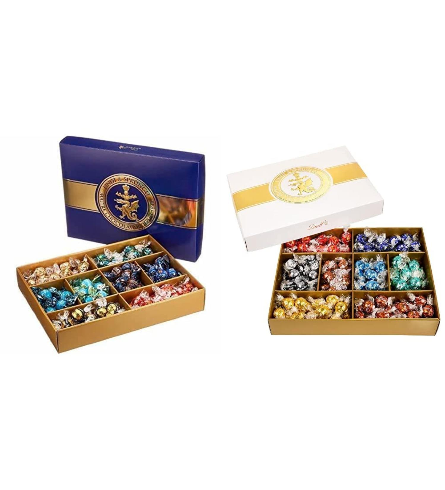 Lindt Roulette Balls & Lindor Chocolate Gift Bundle | 1.473 kg & 1.569 kg | 8 Varieties of Lindor & Roulette Balls | Perfect International Chocolate Gift - Buy Online on GoSupps.com