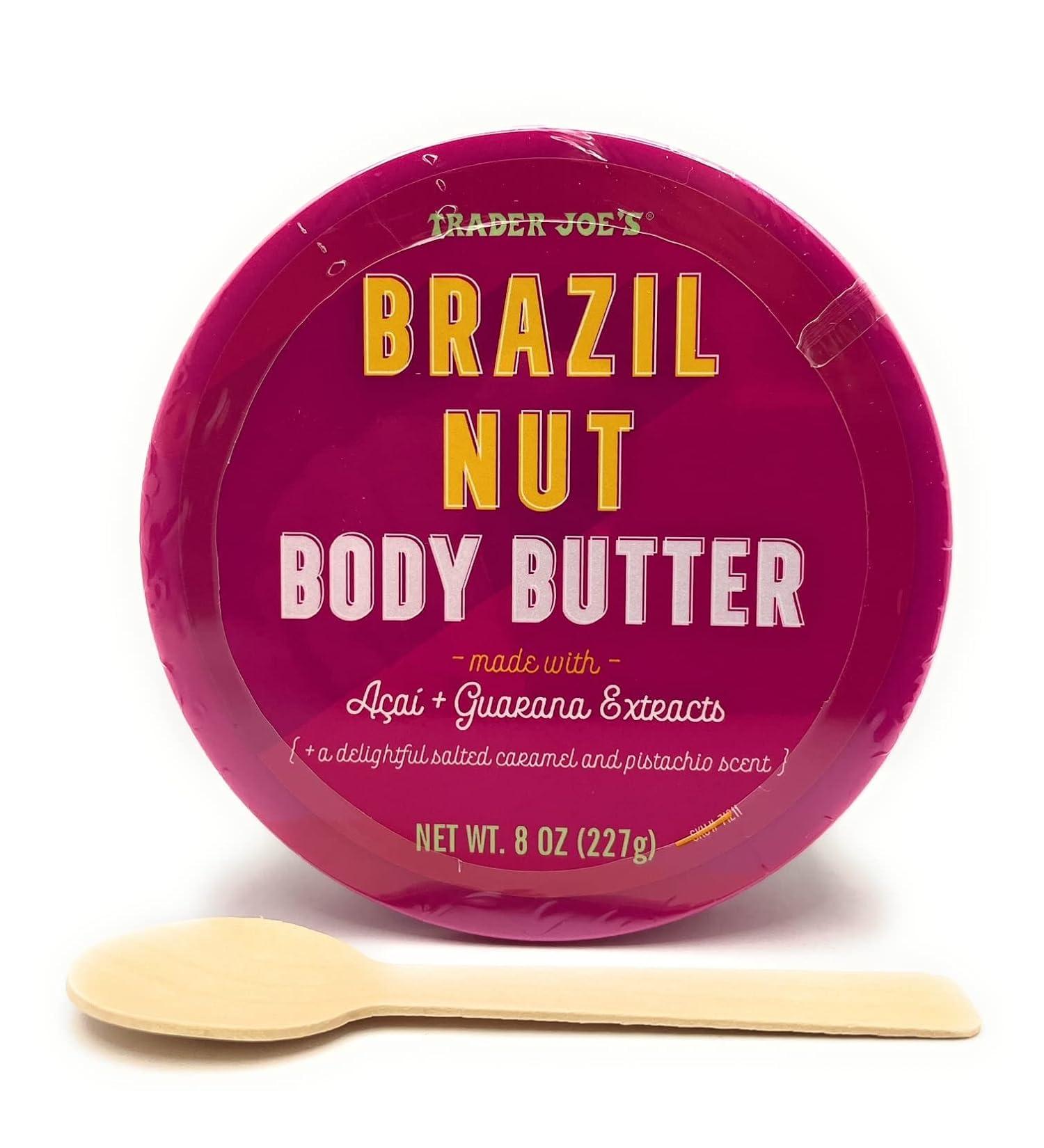 Trader Joe's Luxuriant Brazil Nut Body Butter 8 oz with Acai & Guarana | Moisturizing Skin Care | Free Shipping Worldwide - Buy Online on GoSupps.com