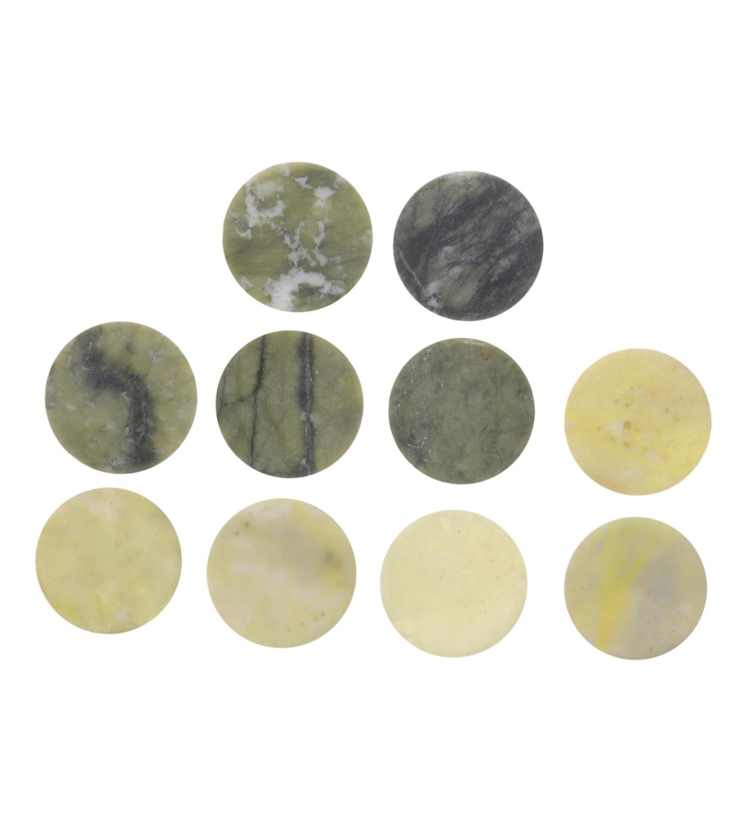 Healeved 10pi ces Jade Stone Eyelash Extension Pads Reusable Adhesive Pallets Professional Eyelash Glue Holder for Extensions Accessories - Buy Online on GoSupps.com