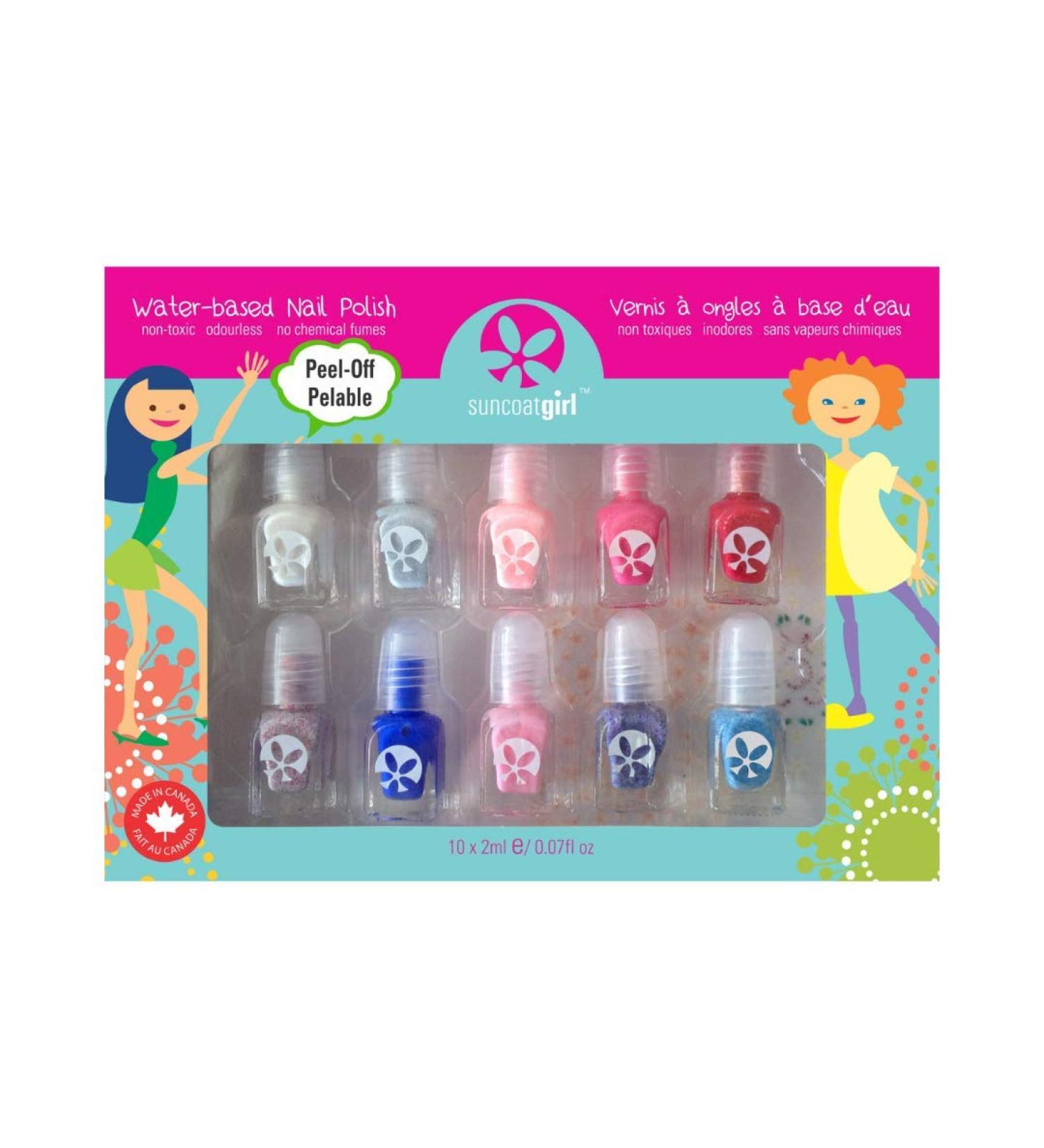SuncoatGirl Water-Based Nail Polish Kit - Flare & Fancy (10 Pieces) | Eco-Friendly, Non-Toxic - Buy Online on GoSupps.com