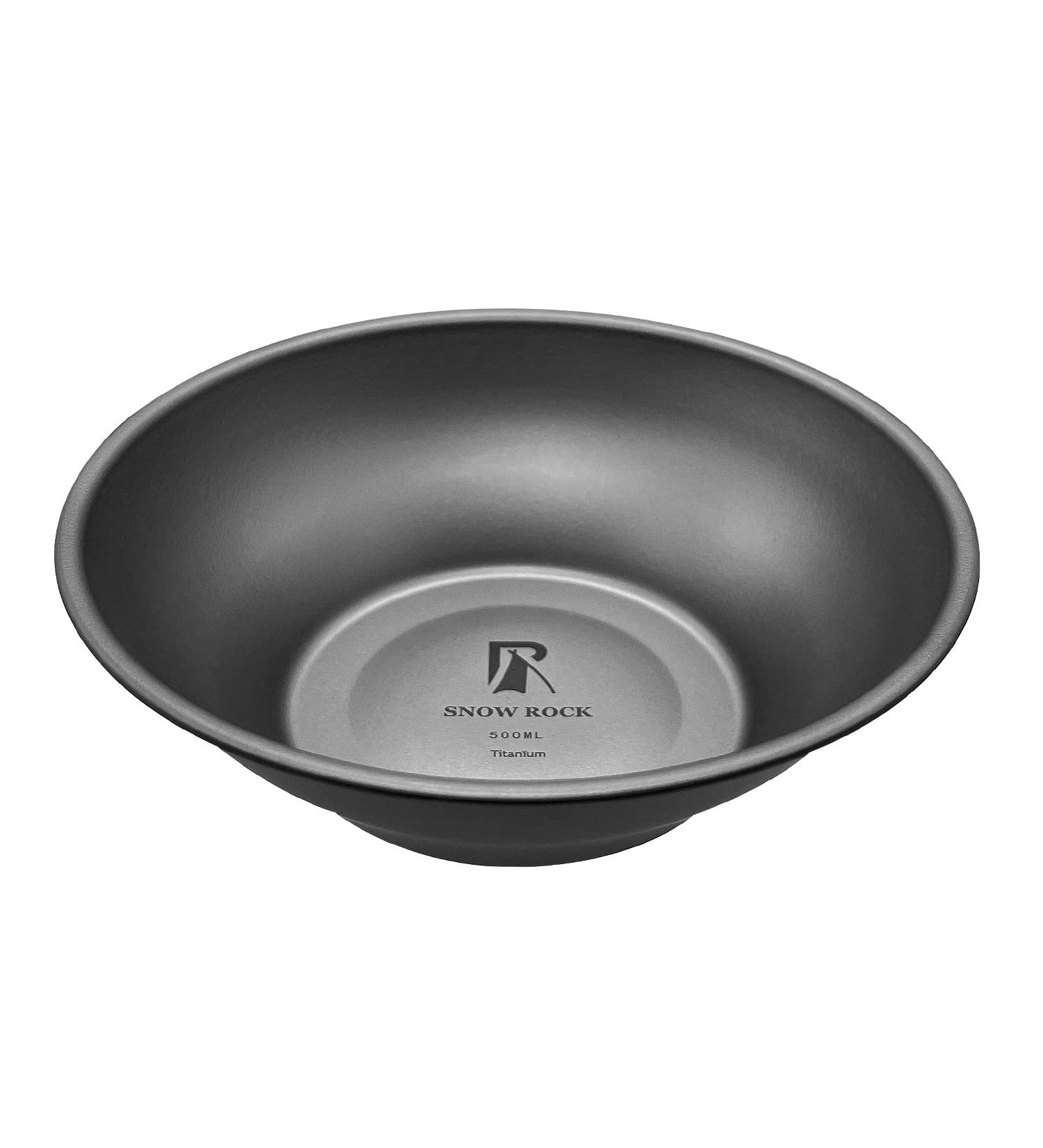 Snow Rock 500ml Titanium Camping Bowl - Lightweight Portable Tableware for Camping, Hiking, and Backpacking - Buy Online on GoSupps.com