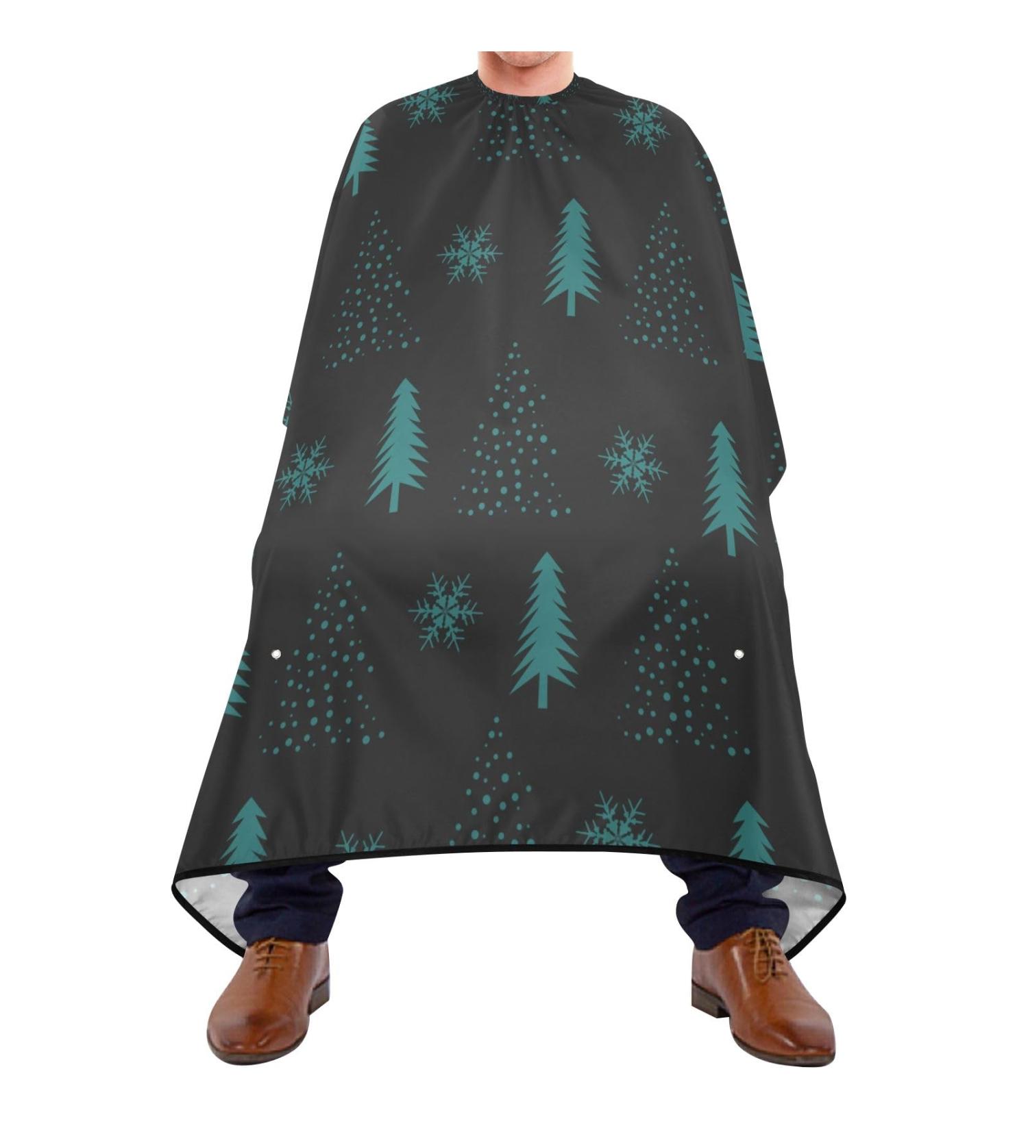 Waterproof Barber Cape - Green Tree & Cheetah Haircut Bib for Men & Women | Unisex Hair Cutting Cape  - Buy Online on GoSupps.com