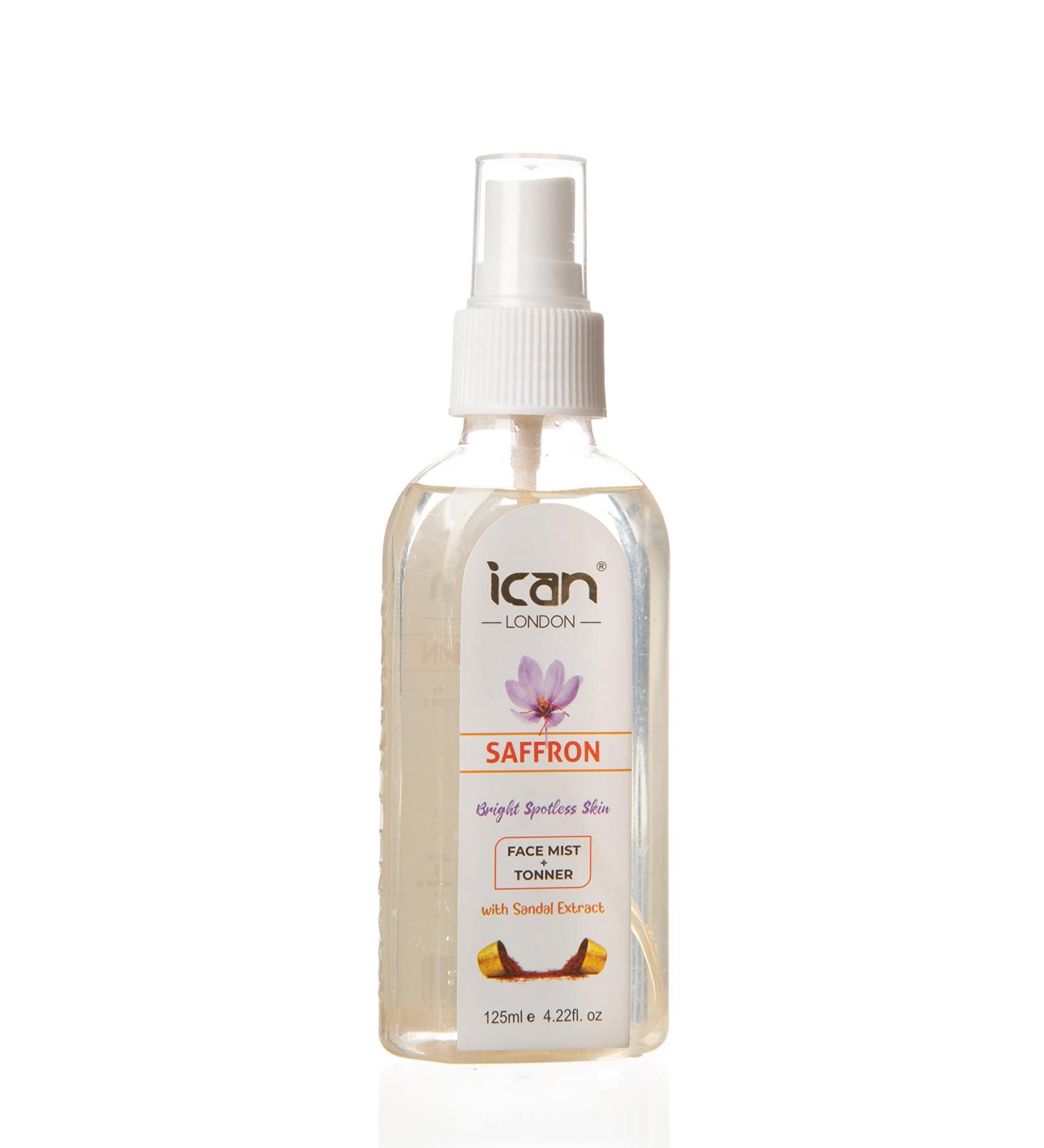 ICAN LONDON SAFFRON FACE TONNER MIST 125ML - Buy Online on GoSupps.com