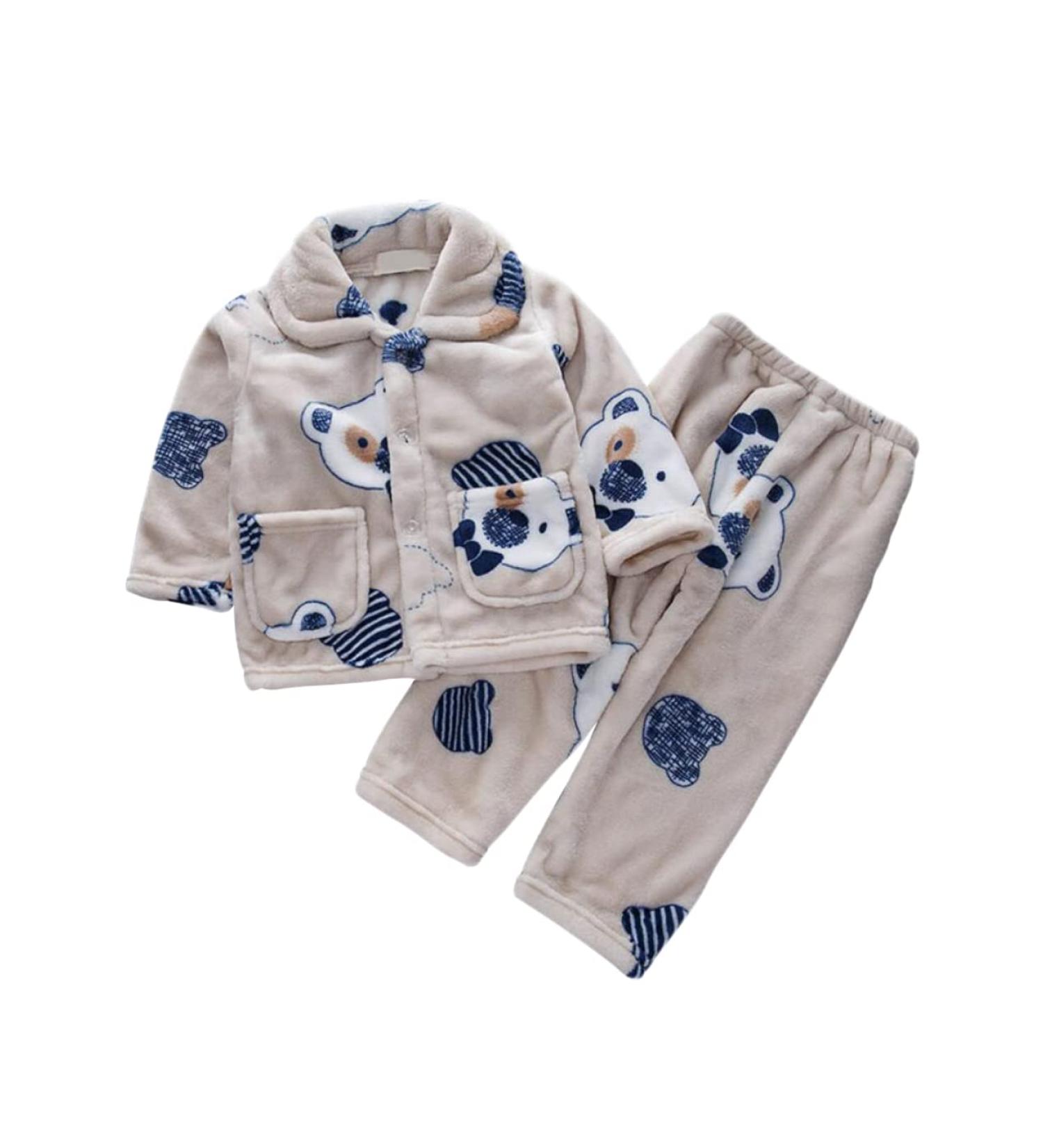 DEBAIJIA Baby Girls JJF Nightgown - One Size Apricot with Cute Bear Design | International Shipping - Buy Online on GoSupps.com