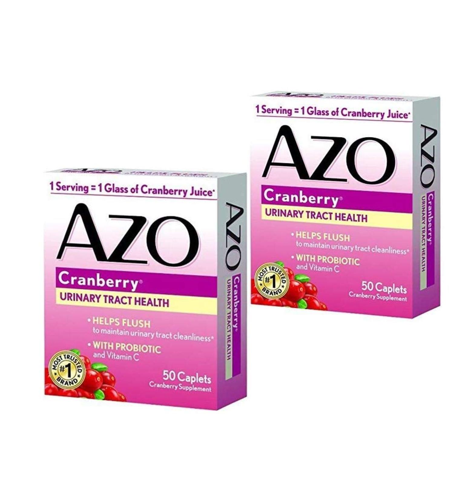 AZO All Natural Concentrated Cranberry Tablets 2 Count 1 Count (Pack of 1)