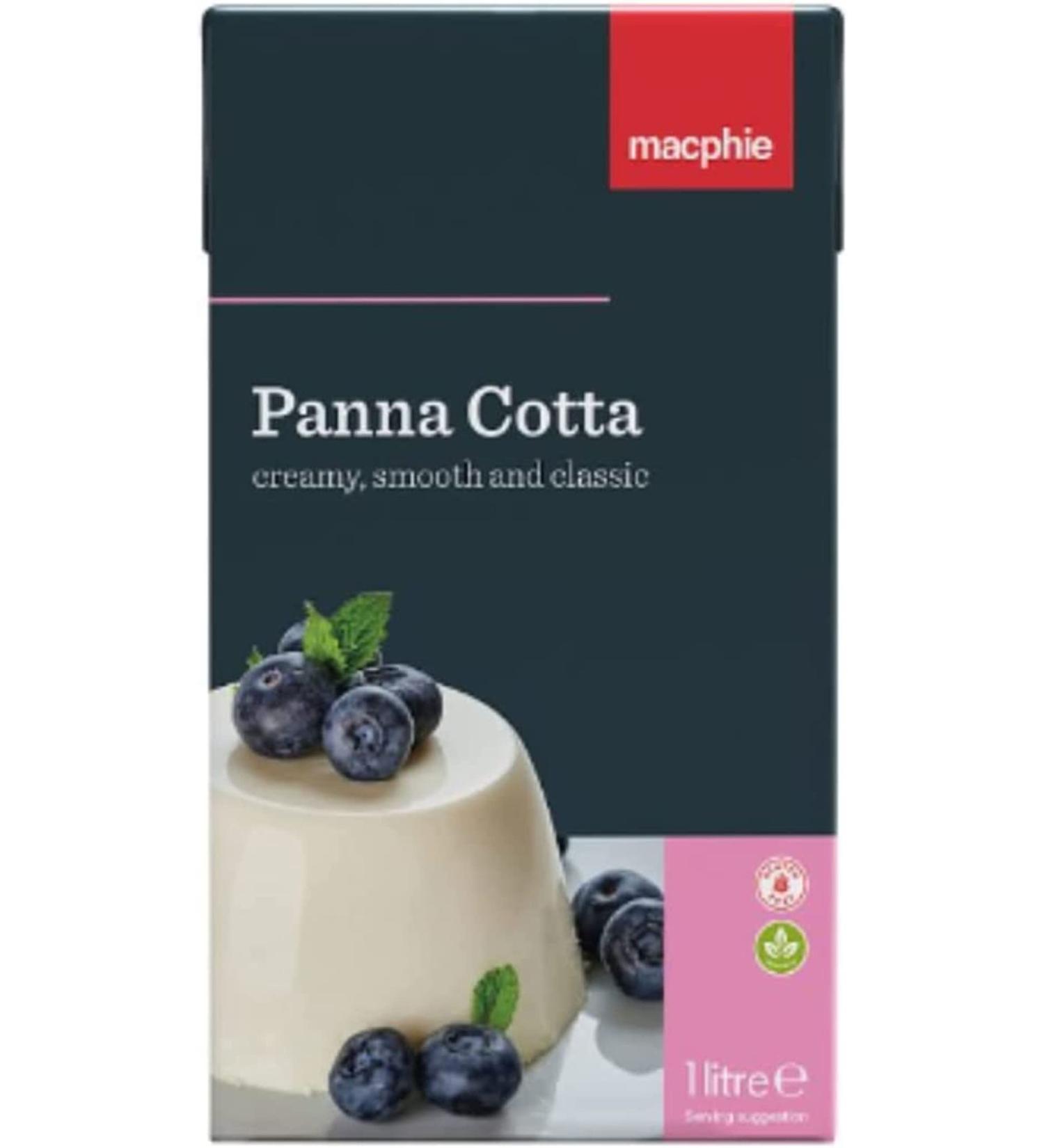 Panna Cotta 1L. Macphie. Gluten free & suitable for Vegetarians.