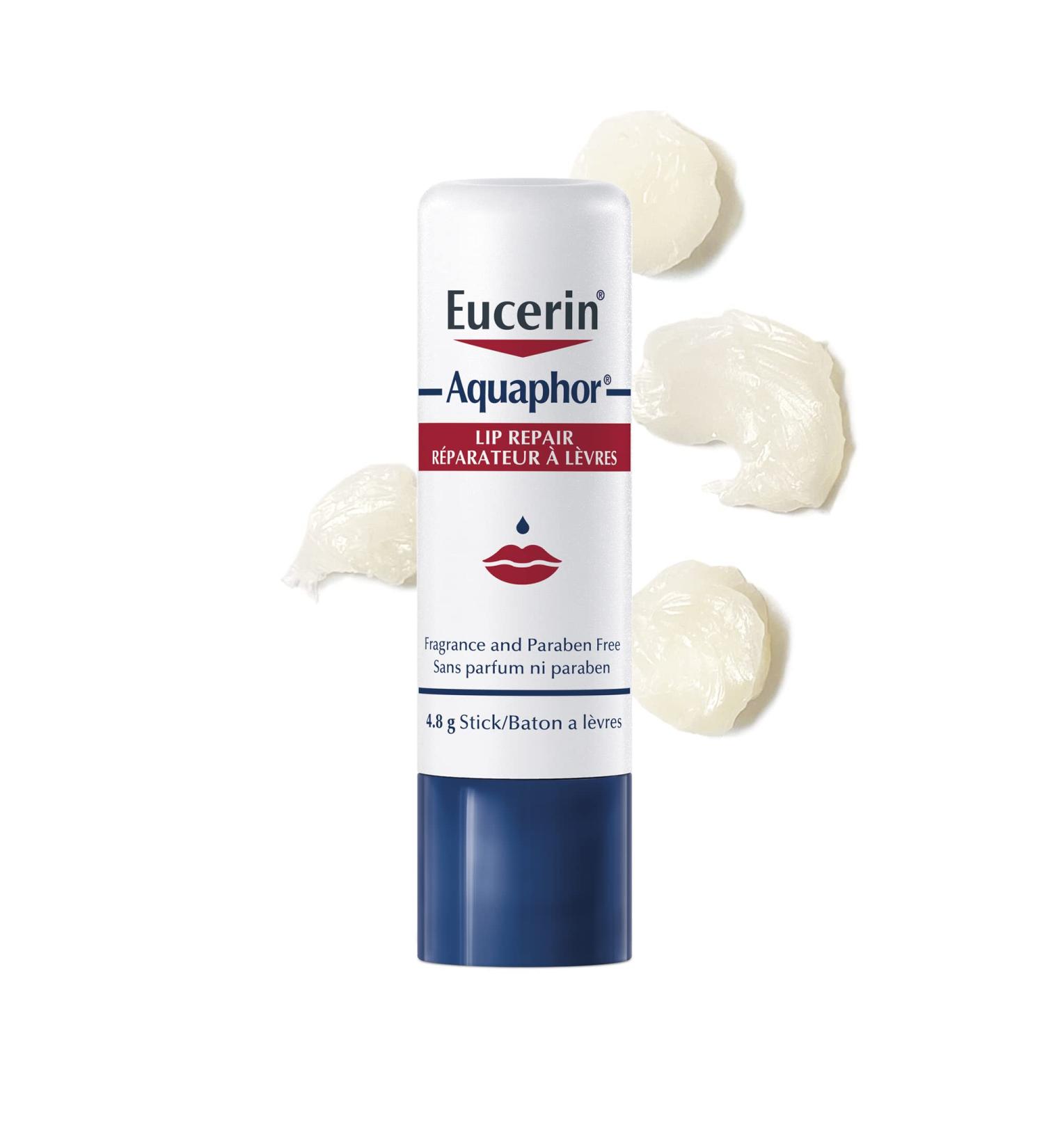 EUCERIN AQUAPHOR Lip Balm Repair Stick for Dry Chapped and Cracked Lips 4.8g | Aquaphor Lip Repair | Non-Comedogenic Lip Balm | Fragrance-free Balm | Recommended by Dermatologists 4.8 g (Pack of 1) - Buy Online on GoSupps.com
