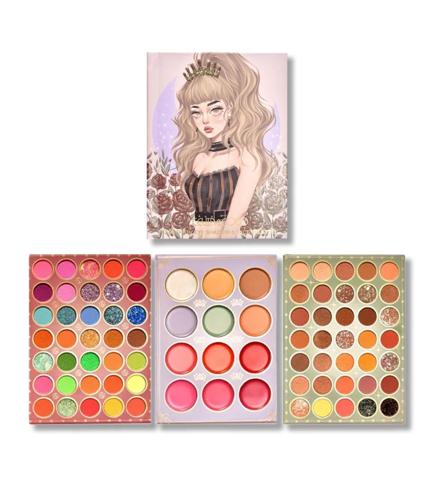 Buy Ponytail Girl 82-Color Eyeshadow Palette | Exquisite Must-Have for All Occasions - Non-Pick Skin Tone Waterproof Smudge-Proof | KEVIN&COCO - Buy Online on GoSupps.com