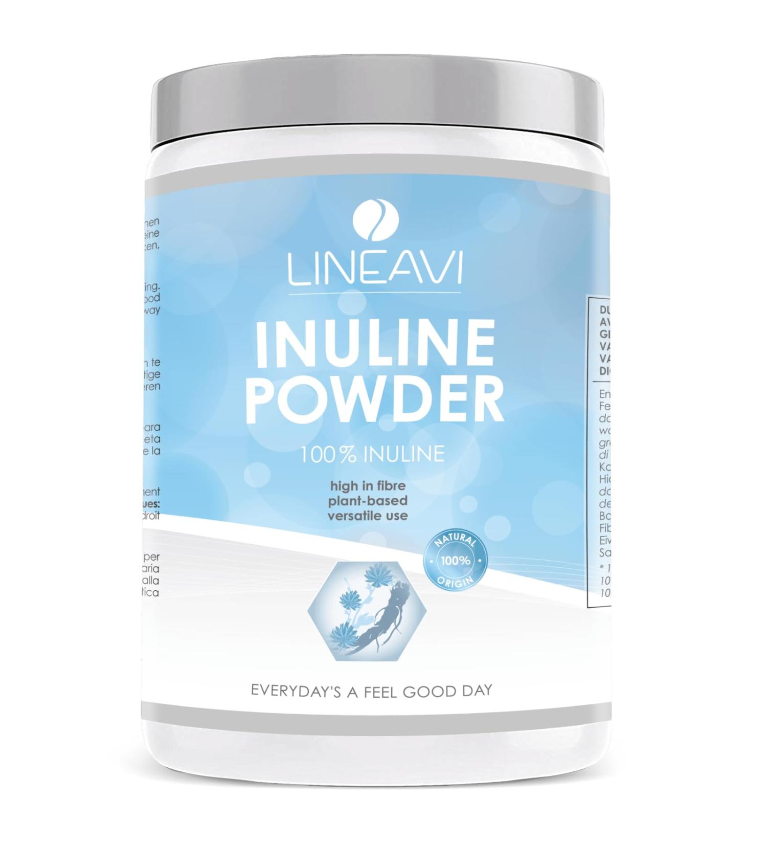 Lineavi Inulin Powder 500g | Low-Calorie Fiber from Chicory Root | Gut Health Cooking & Baking | Made in Germany - Buy Online on GoSupps.com