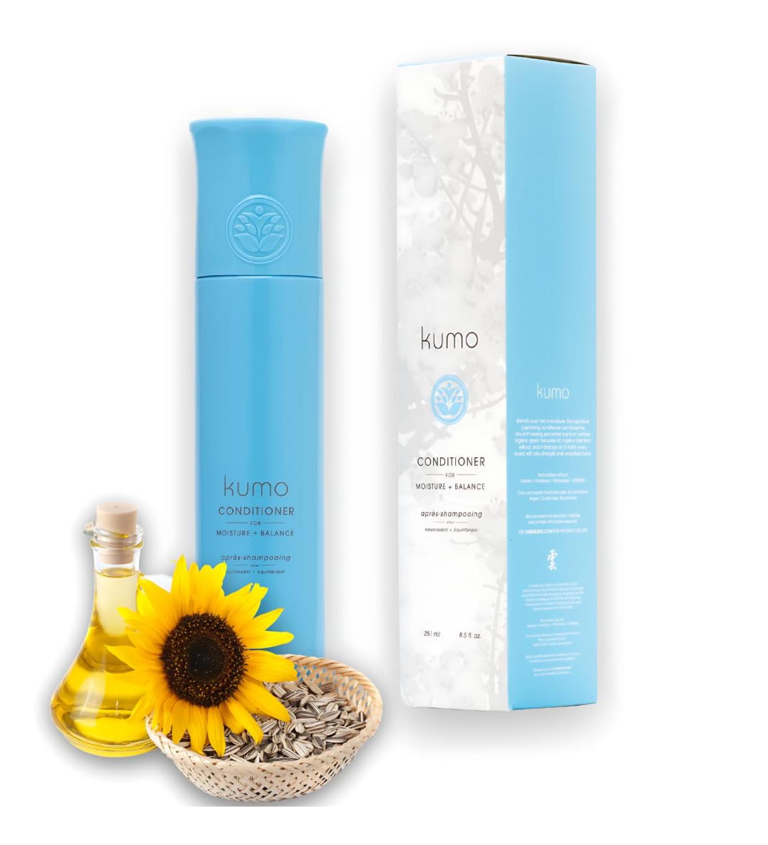 Kumo Moisture & Balance Conditioner - Sulfate & Paraben Free - Best Restorative Formula for Dry Damaged Frizzy Colored Hair - International Shipping Available - Buy Online on GoSupps.com