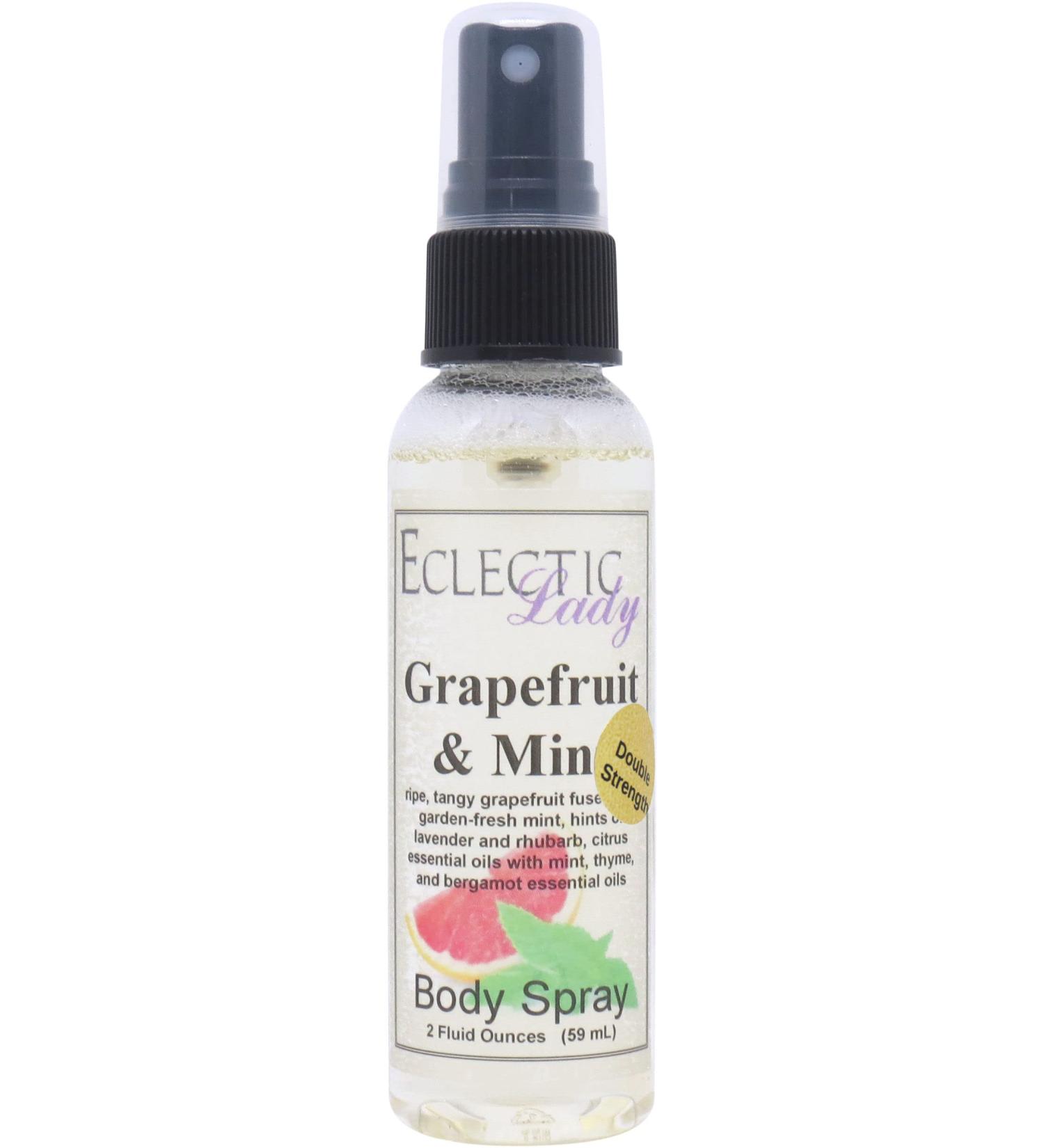 Grapefruit and Mint Body Spray (Double Strength) 2 ounces Body Mist for Women with Clean Light & Gentle Fragrance Long Lasting Perfume with Comforting Scent for Men & Women Cologne with Soft 2 Fluid Ounces (Double Strength) - Buy Online on GoSupps.com