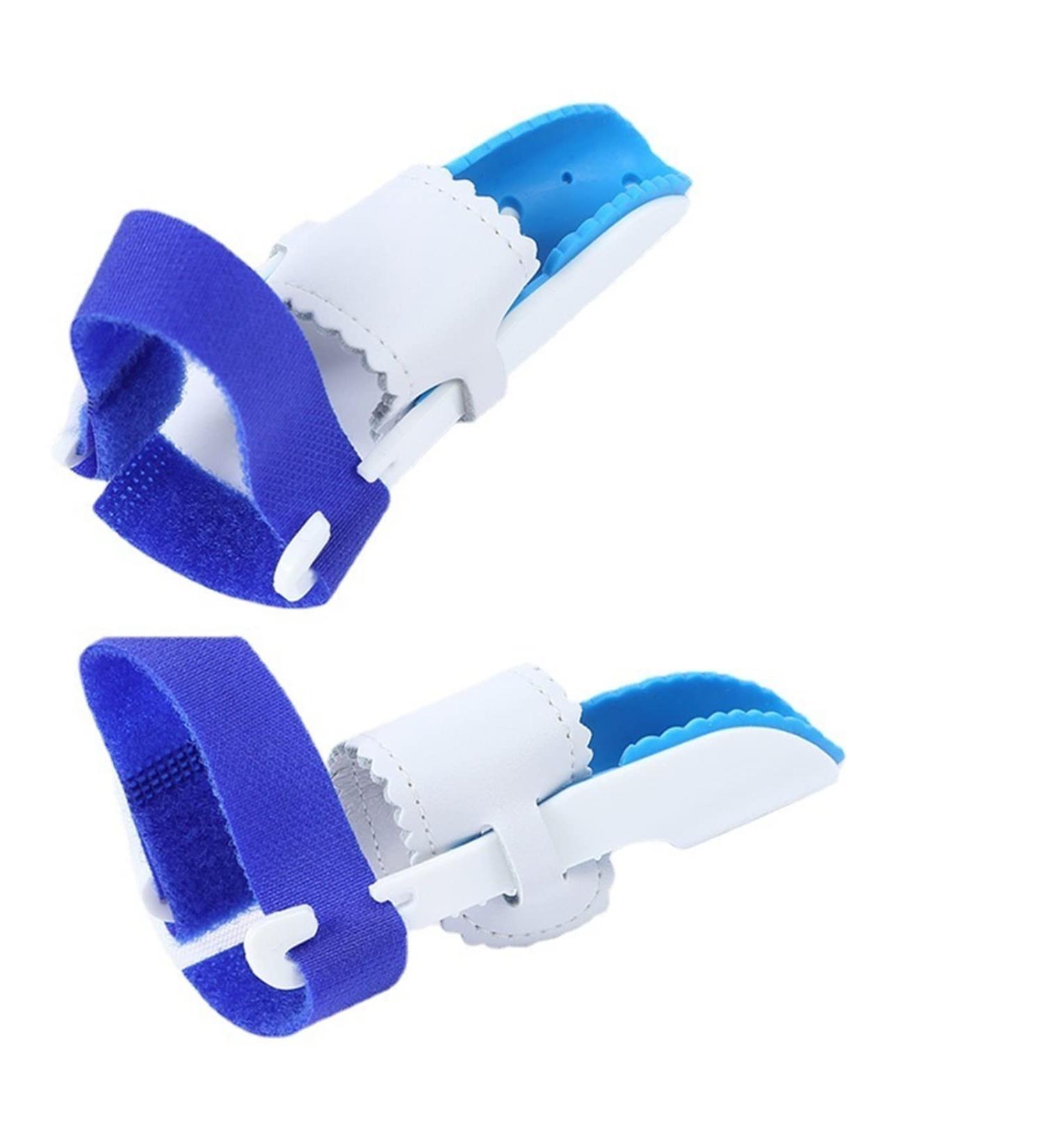 Silicone Toe Separator for Valgus Correction - Blue & White One Size - Perfect for Comfort & Alignment - Buy Online on GoSupps.com
