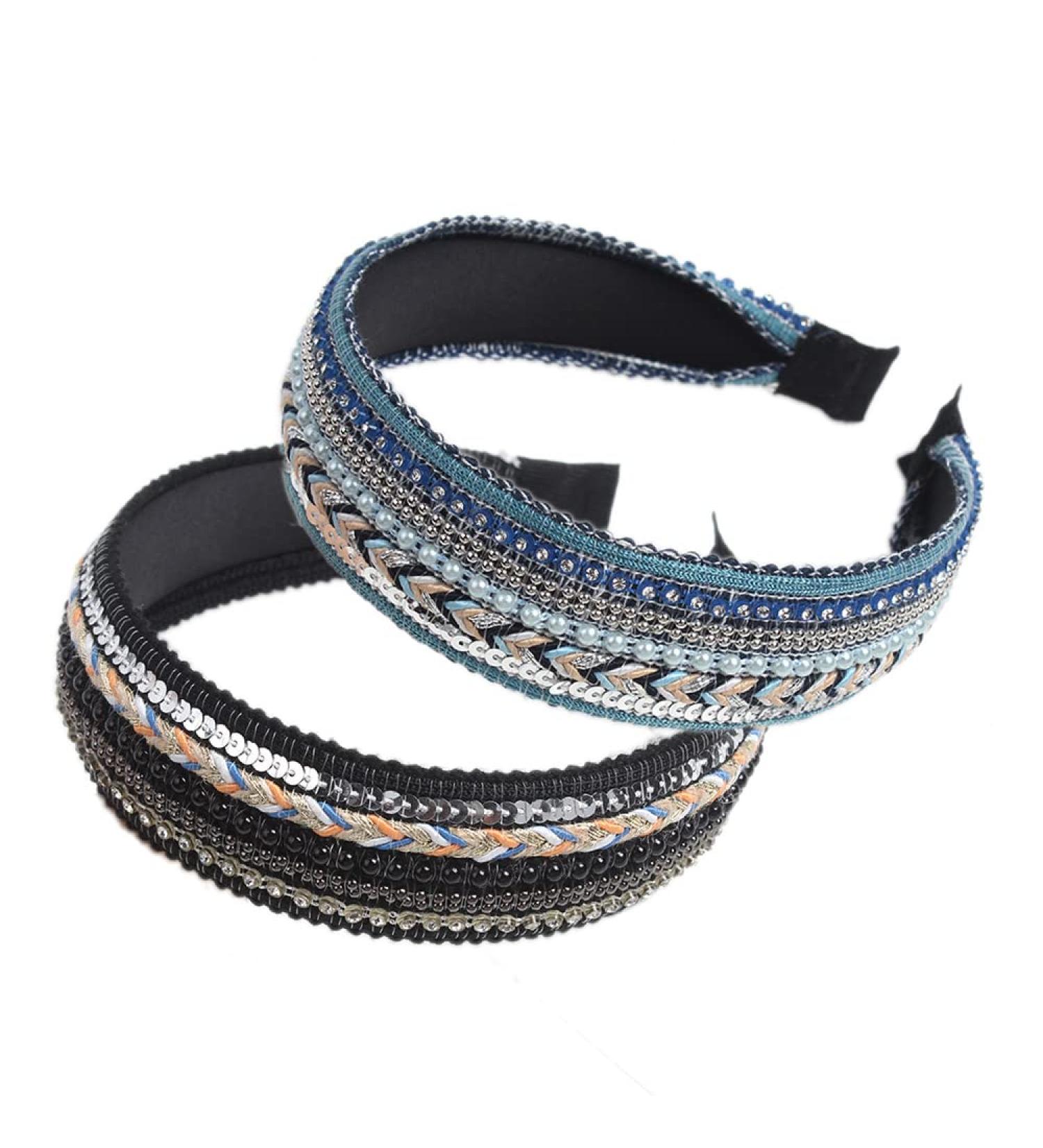 Headbands for Women's Hair Alice Band Fabric Headband Hair Accessories for Women Girls England Hair Accessories (ArchPearl2) - Buy Online on GoSupps.com
