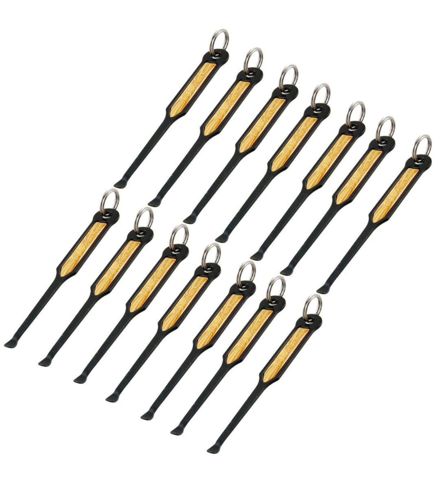 Qtqgoitem 2.8 Length Black Metal Earpick Wax Remover Ear Care 12 Pcs (Model: 863 9ef 47e d6d 927)