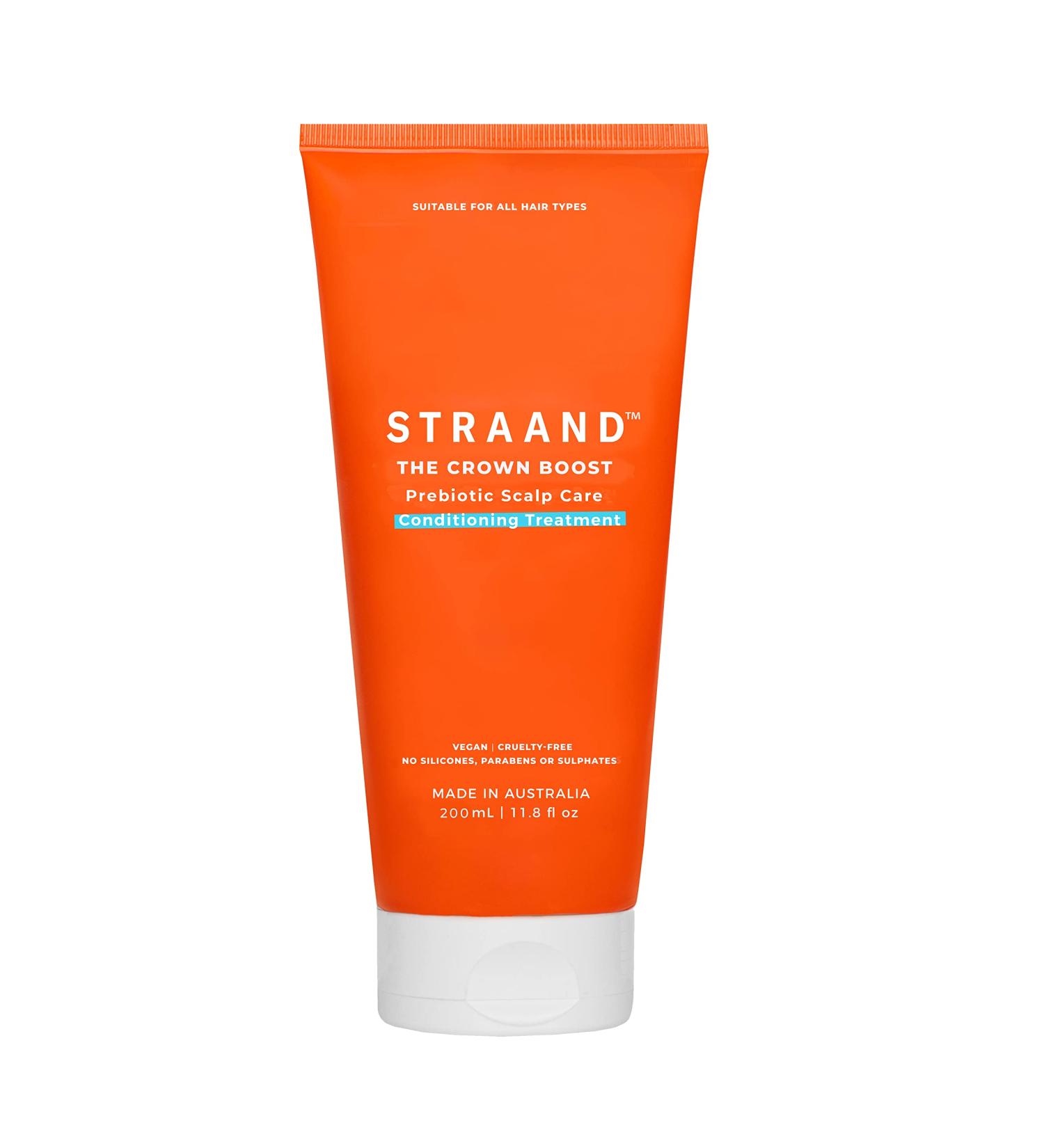 Straand Crown Boost Prebiotic Deep Conditioning Hair Treatment - Vegan Protein Mask for Shinier, Fuller Hair - With Jojoba & Almond Oil (6.8oz) - Buy Online on GoSupps.com