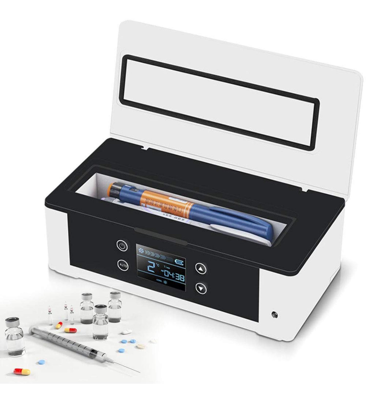 Insulin Cooler Portable Mini Insulin Refrigerated Box Mini Medicine Refrigerator and Insulin Cooler for Car Suitable for Car/Travel/Aircraft - Buy Online on GoSupps.com