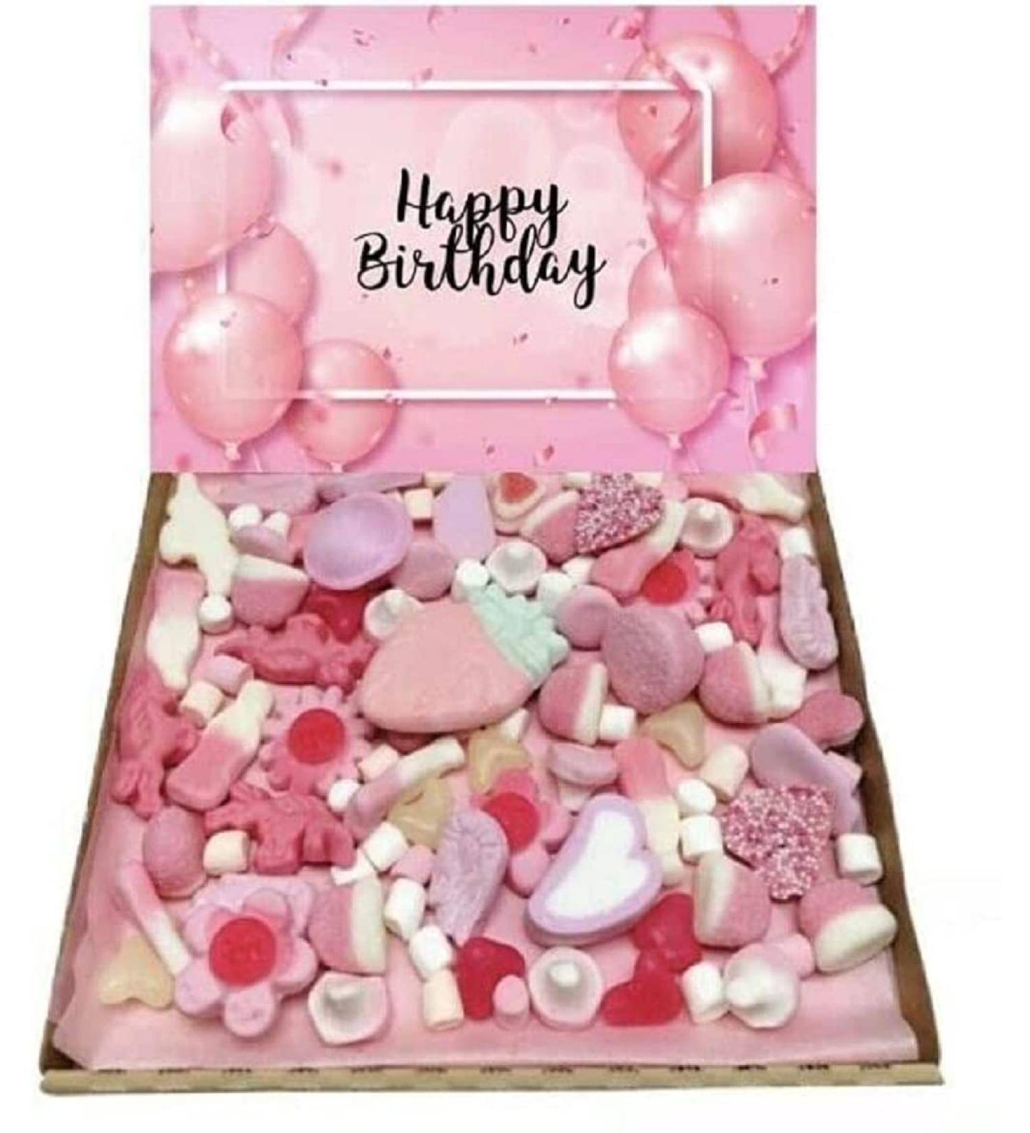 Happy Birthday Gift Pick n Mix pink 300g Sweets Selection Box Sweet Hamper Present Birthday 13th 16th 18th 21st 30th 40th 50th 60th - Buy Online on GoSupps.com
