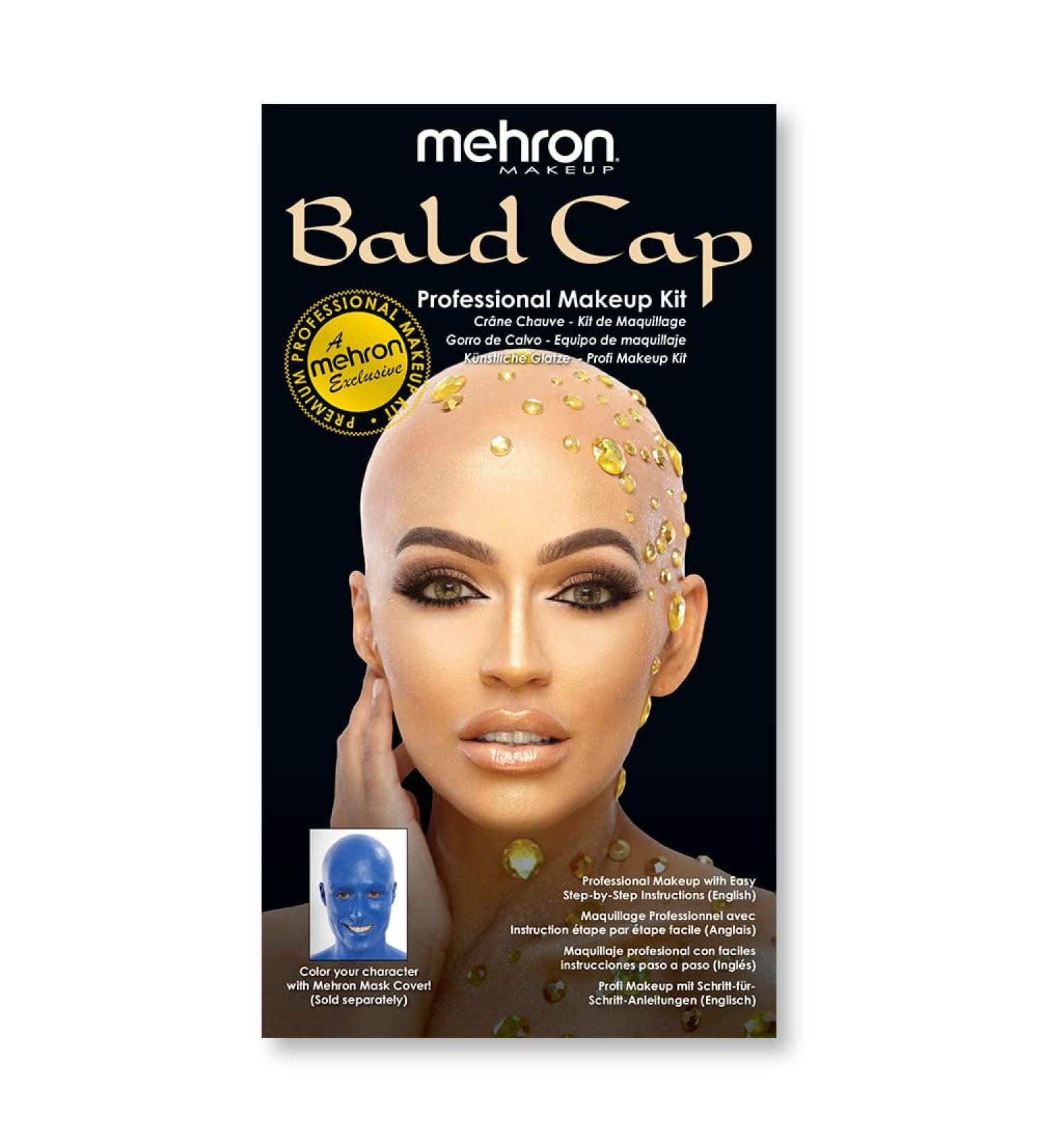 Mehron Makeup Premium Character Kit - Bald Cap | Complete Set for Realistic Costume Transformation - Buy Online on GoSupps.com
