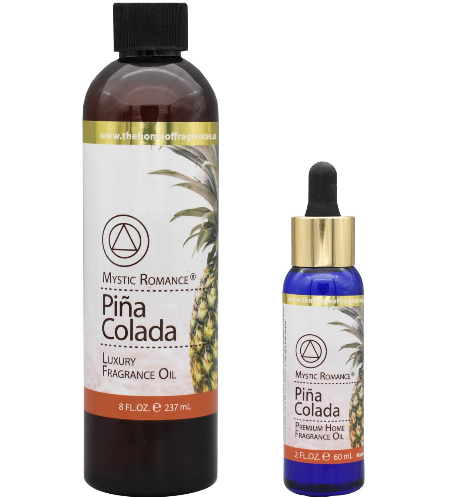 The Home of Fragrances - Set of 2 Bottles of Fragrance Oils - 2oz & 8oz (Pi a Colada)