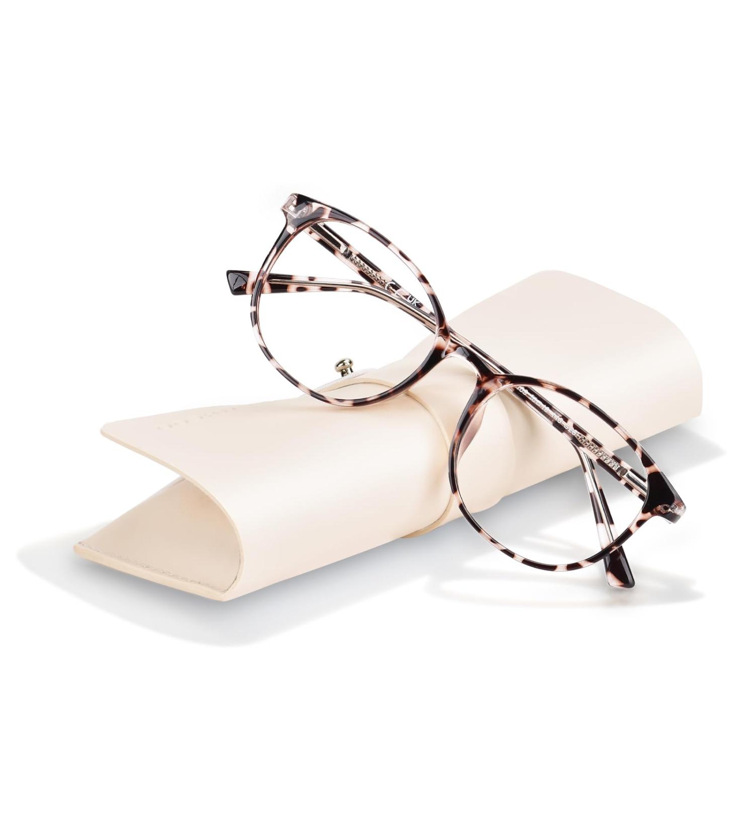 FONHCOO Blue Light Filter Glasses for Women - TR90 Lightweight Anti-Fatigue Gaming Safety Glasses - Buy Online on GoSupps.com