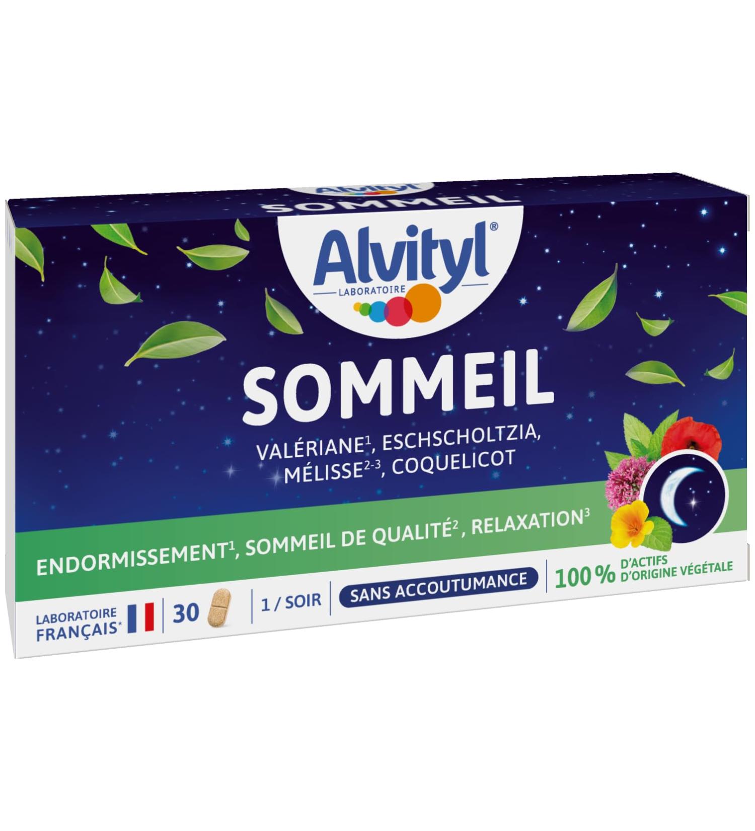 Alvityl - Sleep tablets - 4 active ingredients of plant origin - Sleep Quality sleep Relaxation - 30 nights - Buy Online on GoSupps.com