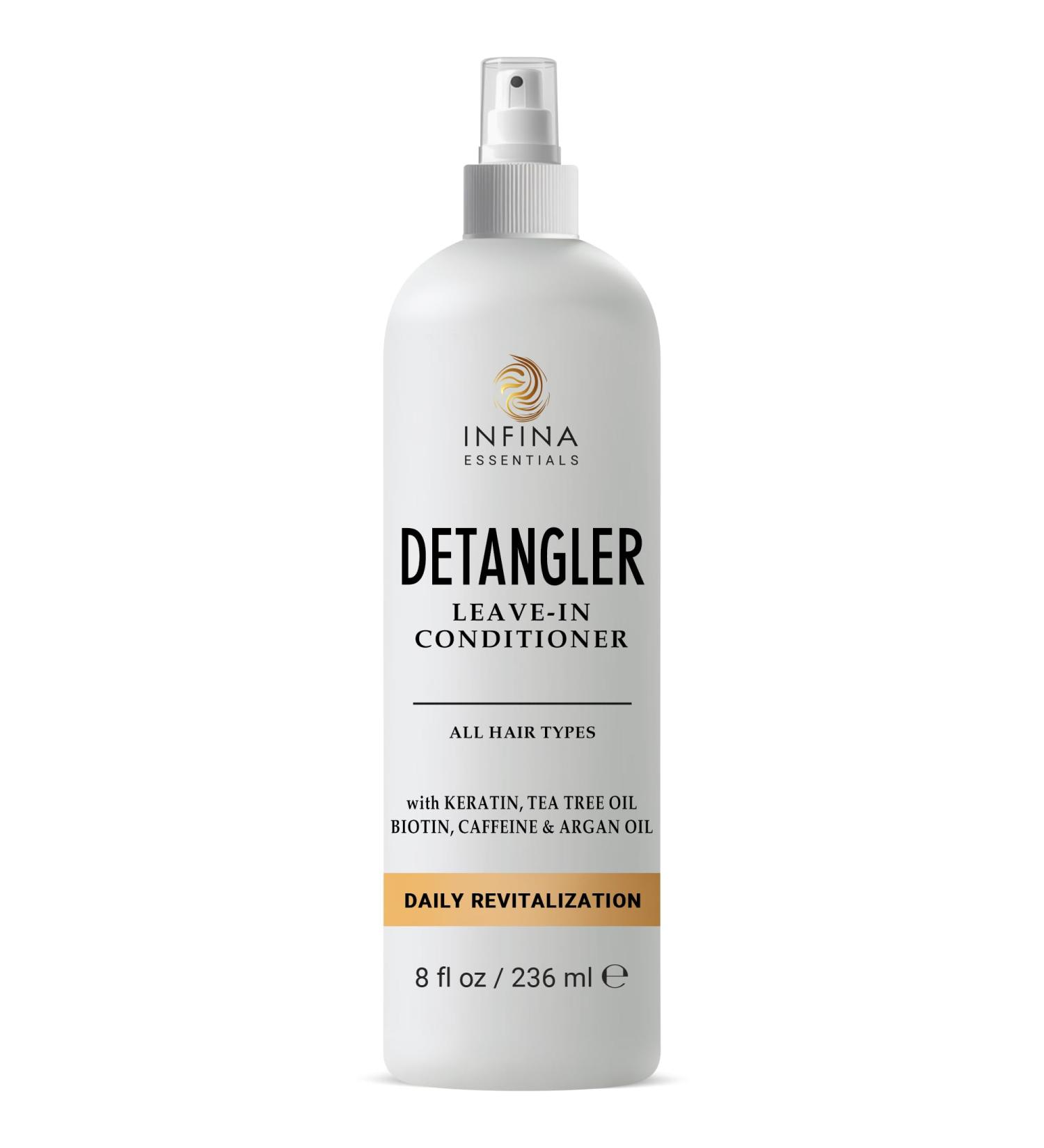 Hair Detangler Spray & Leave-In Conditioner for Women | Nourishes & Detangles Curly & Damaged Hair | 8 fl oz | Fight Frizz & Enhance Shine - Buy Online on GoSupps.com