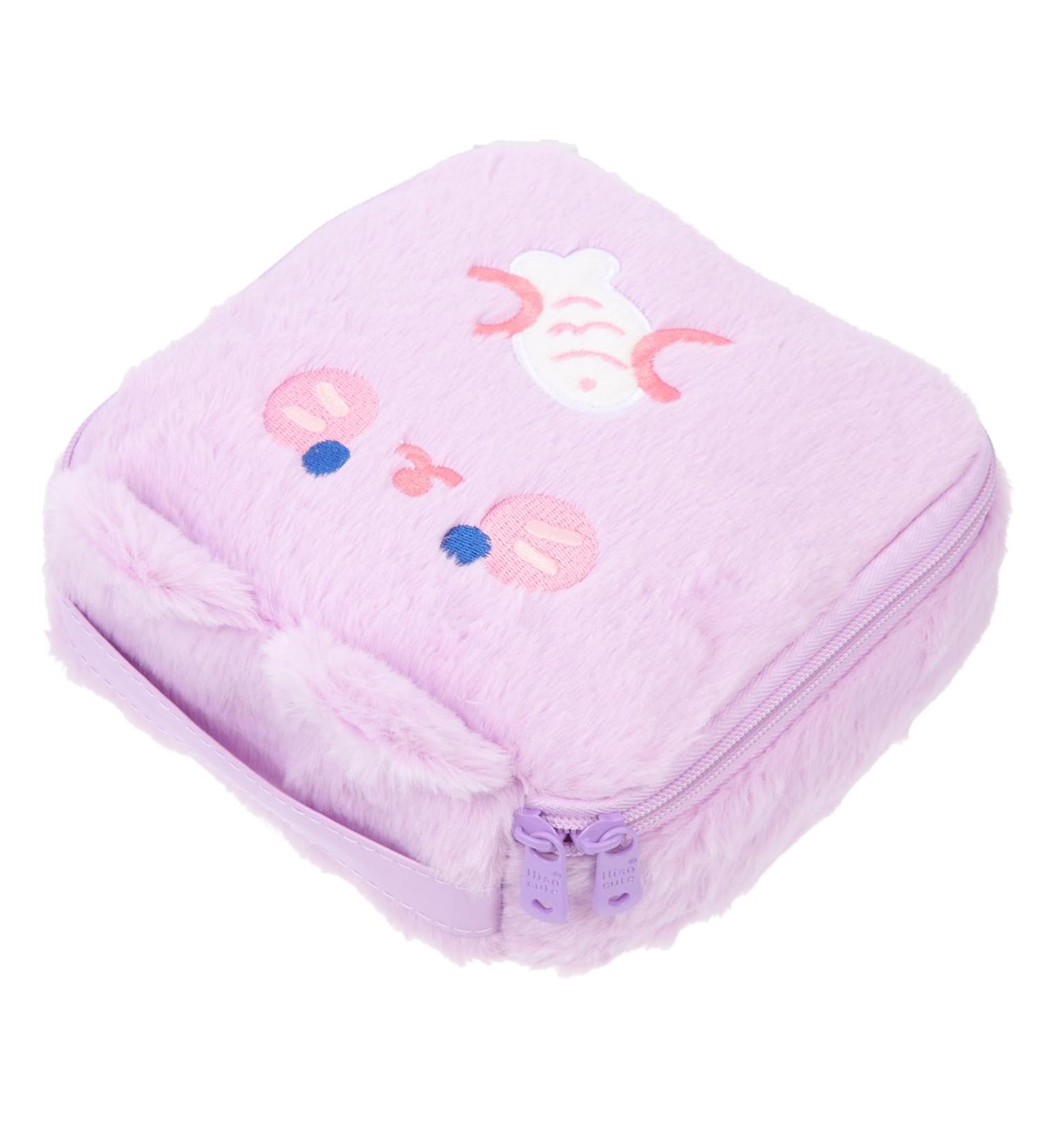 Large Capacity Plush Storage Bag for Women - Tie & Menstrual Tapes Organizer - Buy Online on GoSupps.com