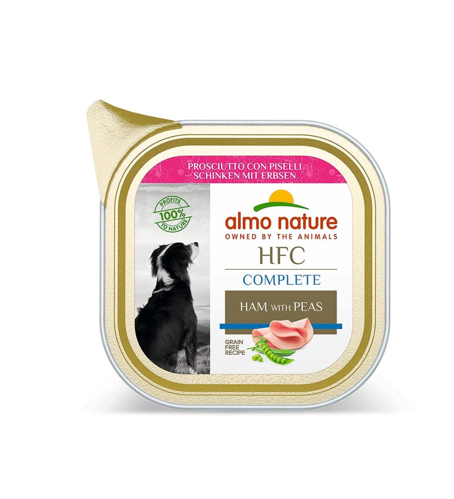 Almo Nature Made in Italy pour Chien - HFC Complete avec Jambon et Pois 85 g Porc 85 g (Confezione da 1)