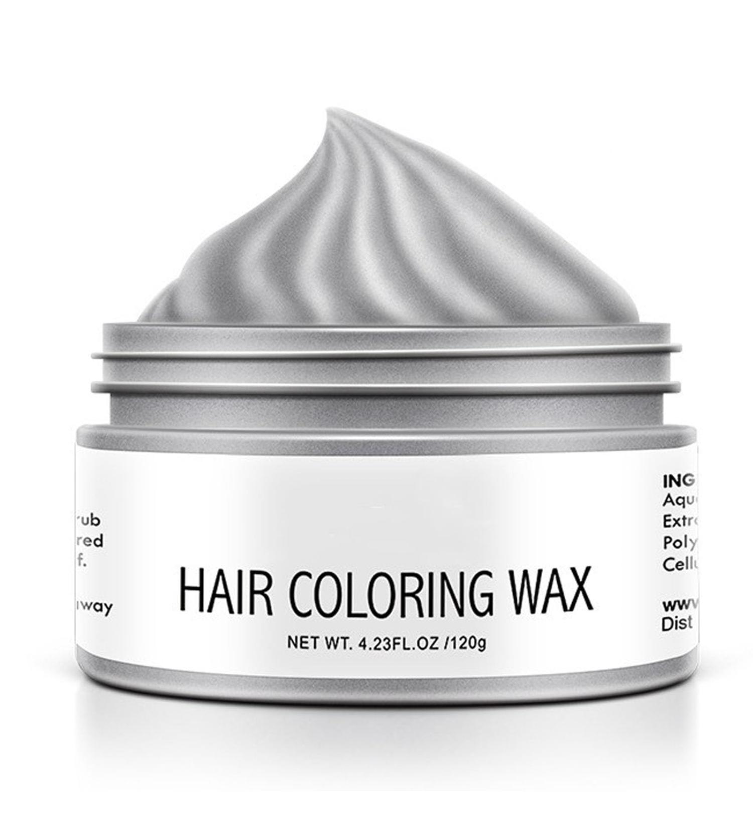 Temporary Grey Hair Wax - Instant Silver Gray Dye for Parties Cosplay & Halloween | Washable Styling Cream - Buy Online on GoSupps.com