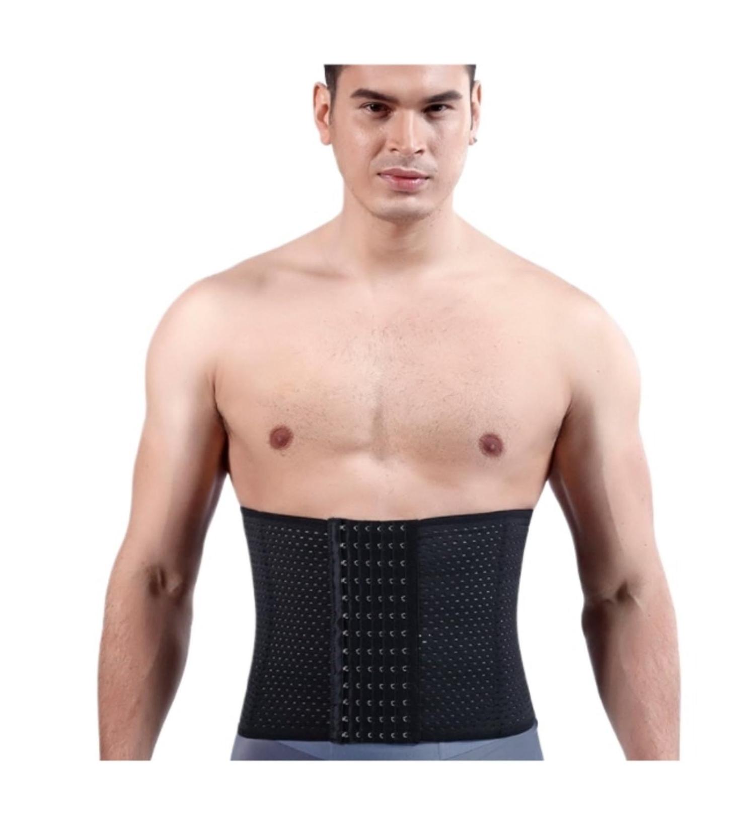 HKDYWTNB Back Brace Lumbar Support Abdomen Shaper Compression Beer Belly Slimmer Stomach Wraps Workout Band Sports Waist Belt XXX-Large Black - Buy Online on GoSupps.com