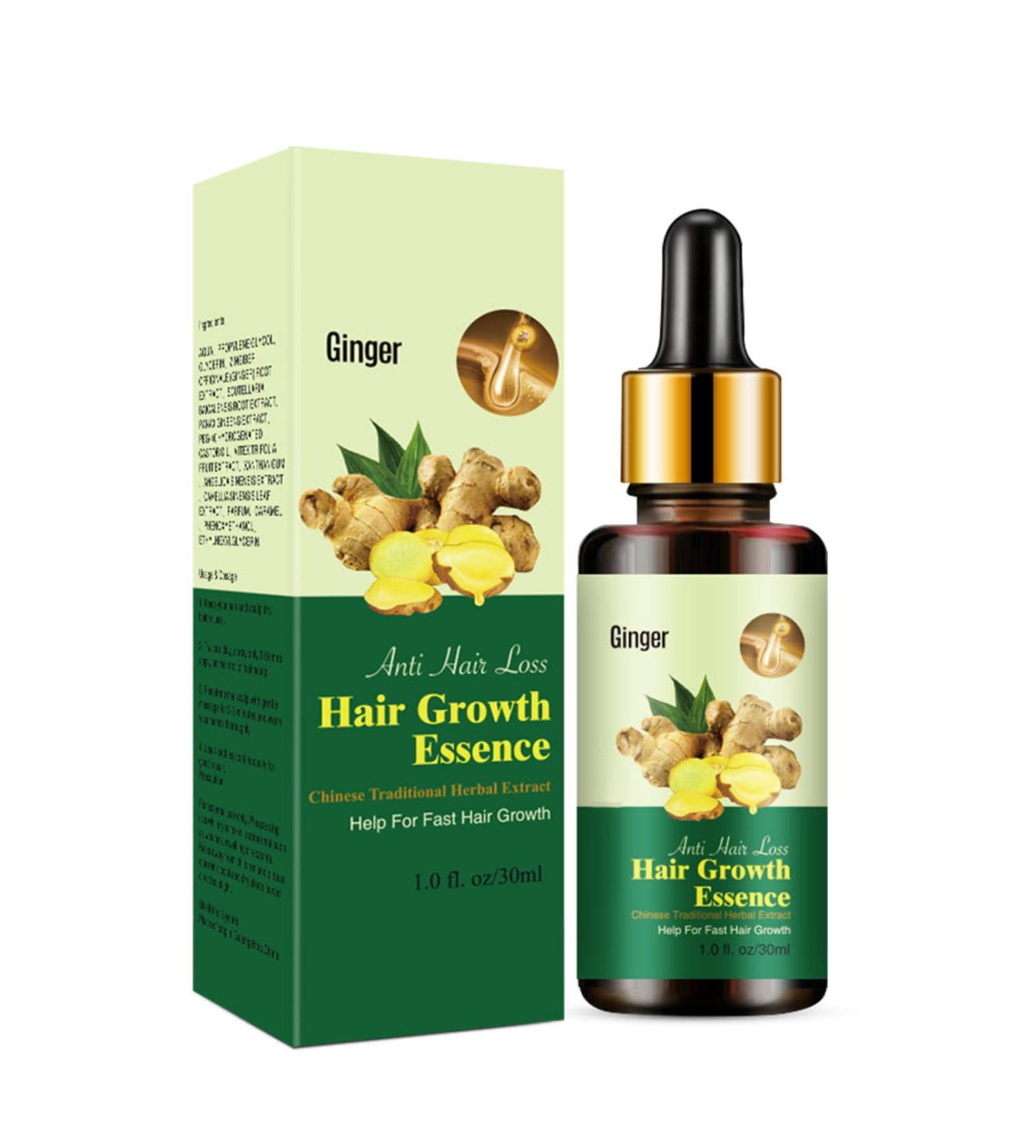 Ginger Hair Growth Serum Anti Hair Loss Essence Hair Regrowth Serum for Alopecia Hair Loss Treatment Bald Thin Hair Repairs Hair Follicles Stronger Hair Hair Growth Oil for Women & Men - Buy Online on GoSupps.com