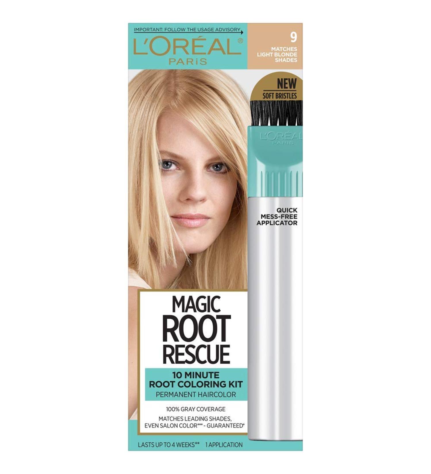 L'Oreal Magic Root Rescue 10-Minute Light Blonde Hair Color Kit - Quick & Easy Root Touch-Up - Buy Online on GoSupps.com