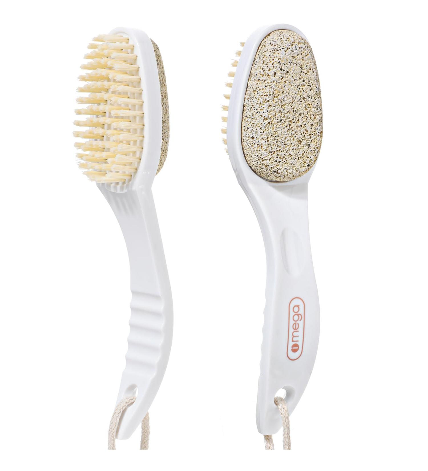 Buy 2 in 1 Foot Pumice Stone Brush - Exfoliator & Scrubber for Dead Skin & Callus Remover | International Shipping Available - Buy Online on GoSupps.com