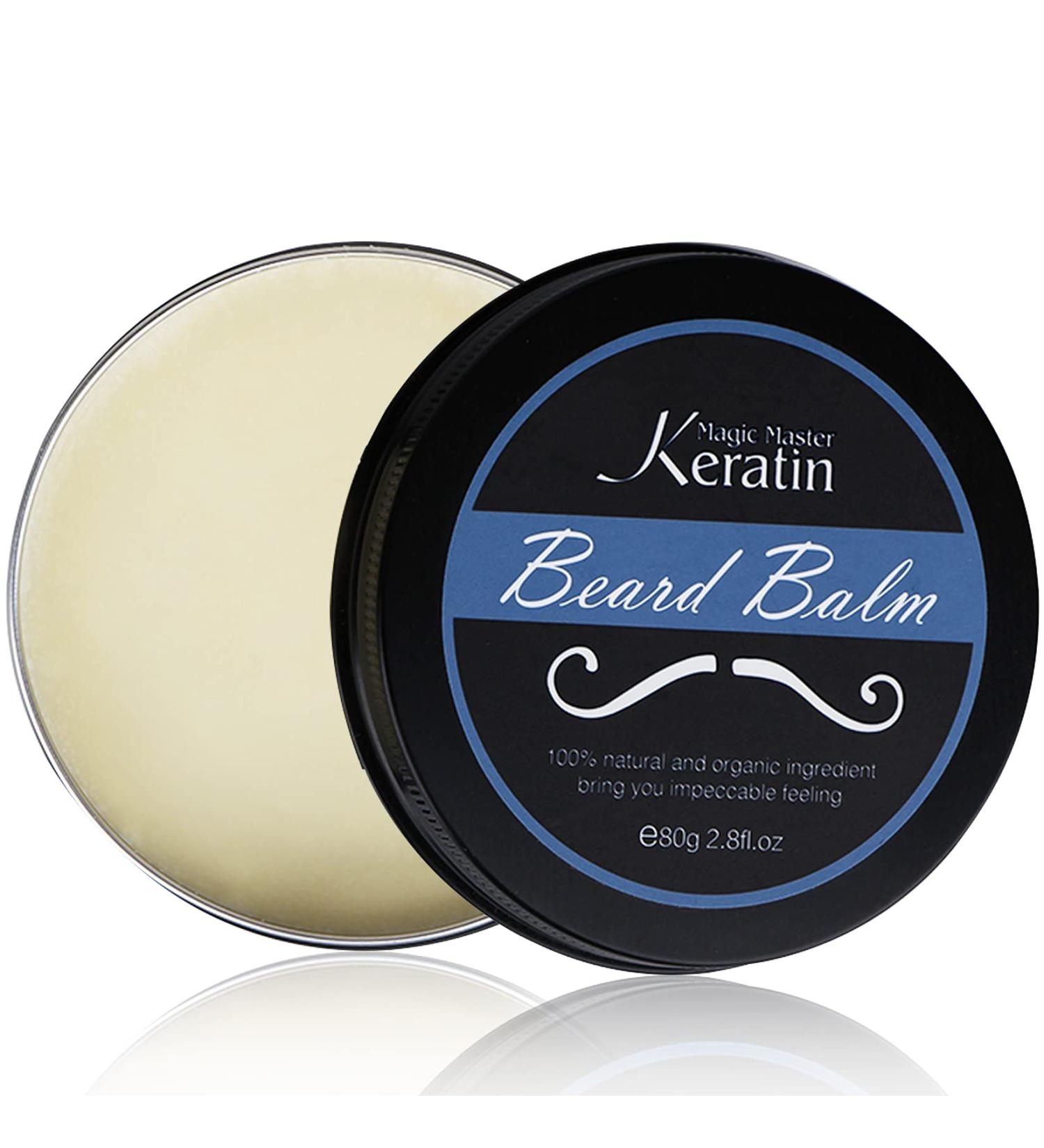 Beard Wax & Keratin Mustache Wax | Magic Master Styling Care for All Beard Types - Ideal for Curly Normal or Dry Skin - Buy Online on GoSupps.com