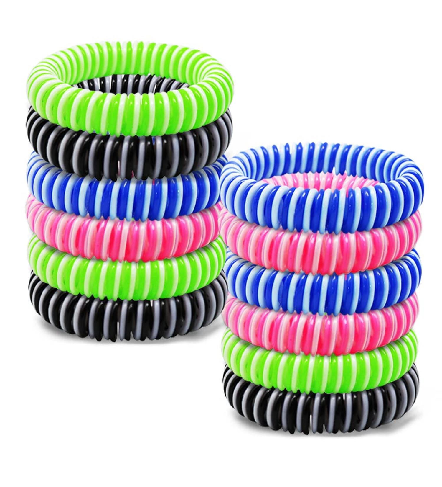 BuggyBands 12pcs Mosquito Bracelets | Natural Ingredients, Deet Free | Safe Protection for Kids & Adults | Indoor Outdoor Use - Buy Online on GoSupps.com