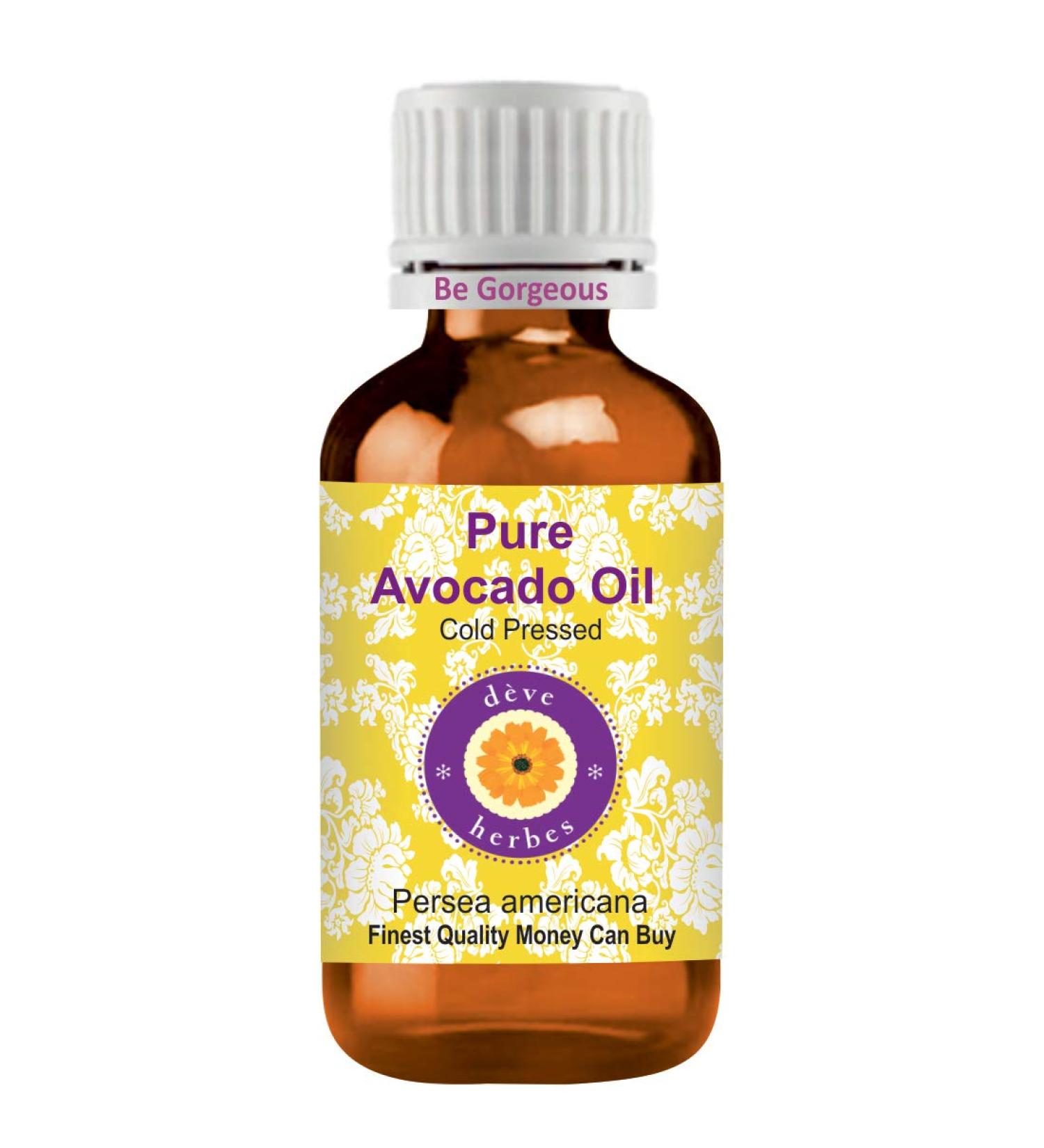Deve Herbes Pure Huile de Avocat (Persea americana) Press Froid qualit th rapeutique naturelle 30ml (1 oz) - Buy Online on GoSupps.com