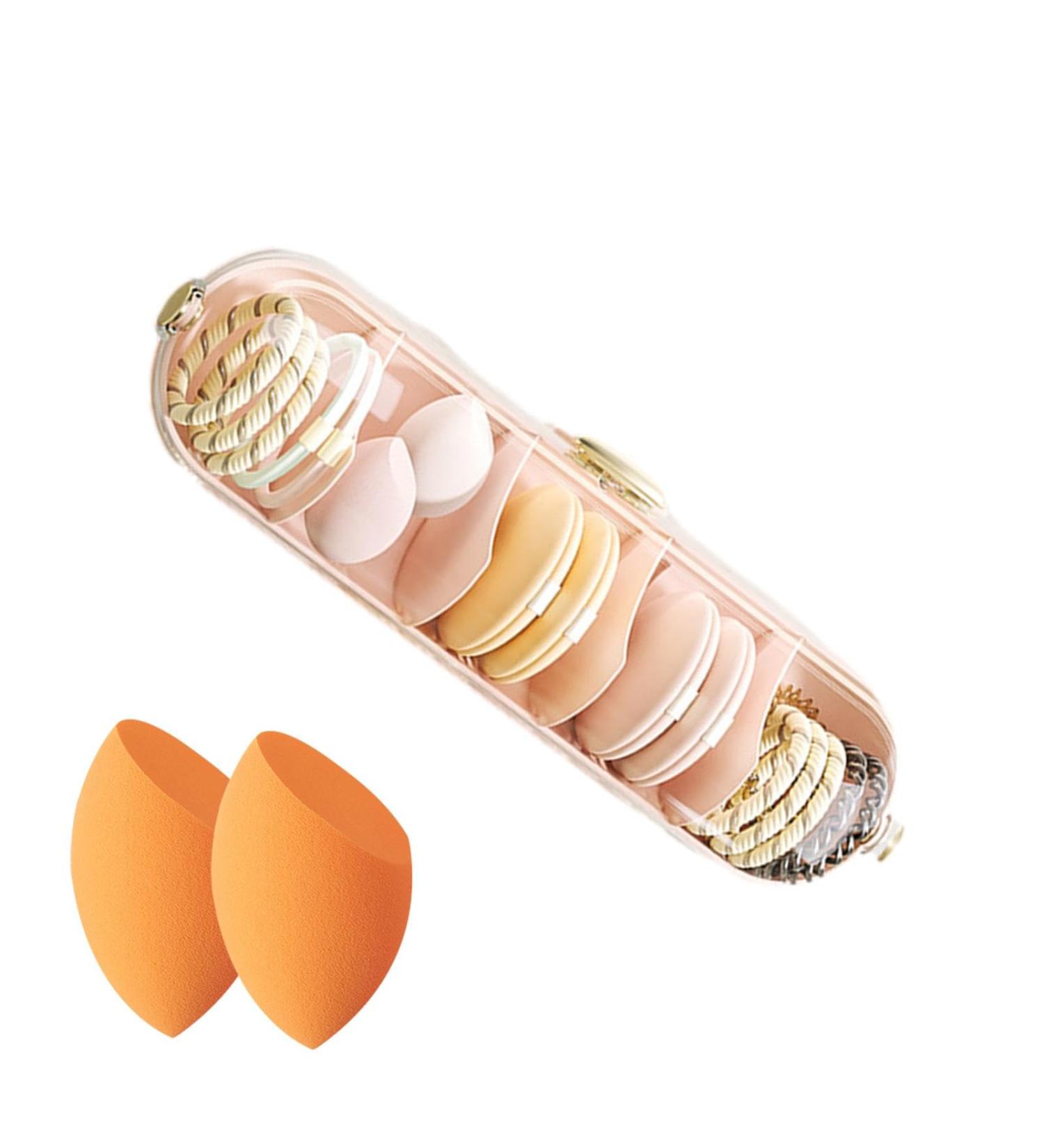 Makeup Sponge Holder Wall Mounted Makeup Sponges Case Multipurpose No Drilling Beauty Blender Organizer For All Sponges Sanitary Headband Jewelry Pink - Buy Online on GoSupps.com