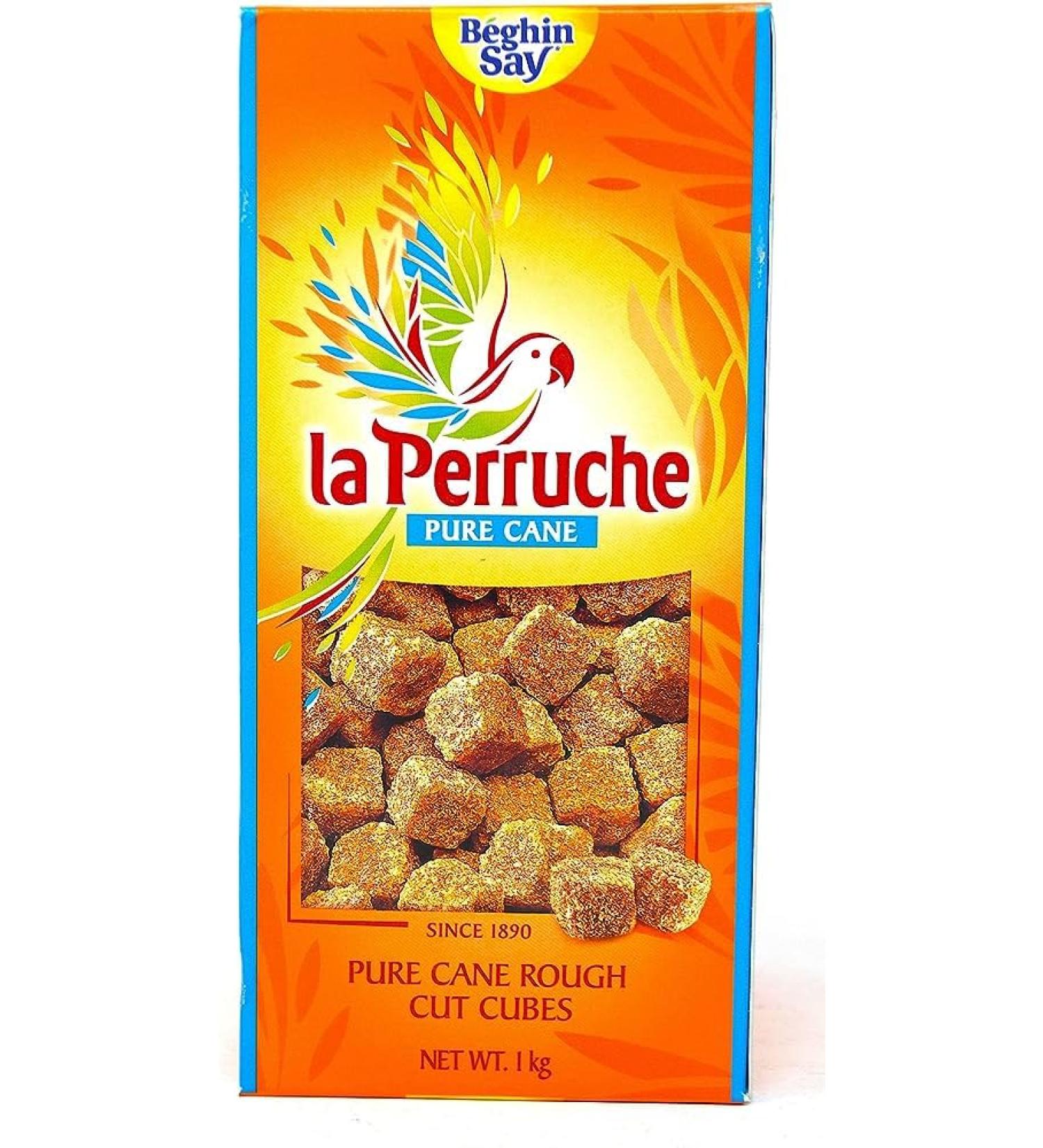La Perruche Pure Cane Rough Cut Cubes Brown | 100% Cane | Ideal for Tea and Coffee | Perfect for Cafes and Hotels | 1kg (Pack of 3) - Buy Online on GoSupps.com