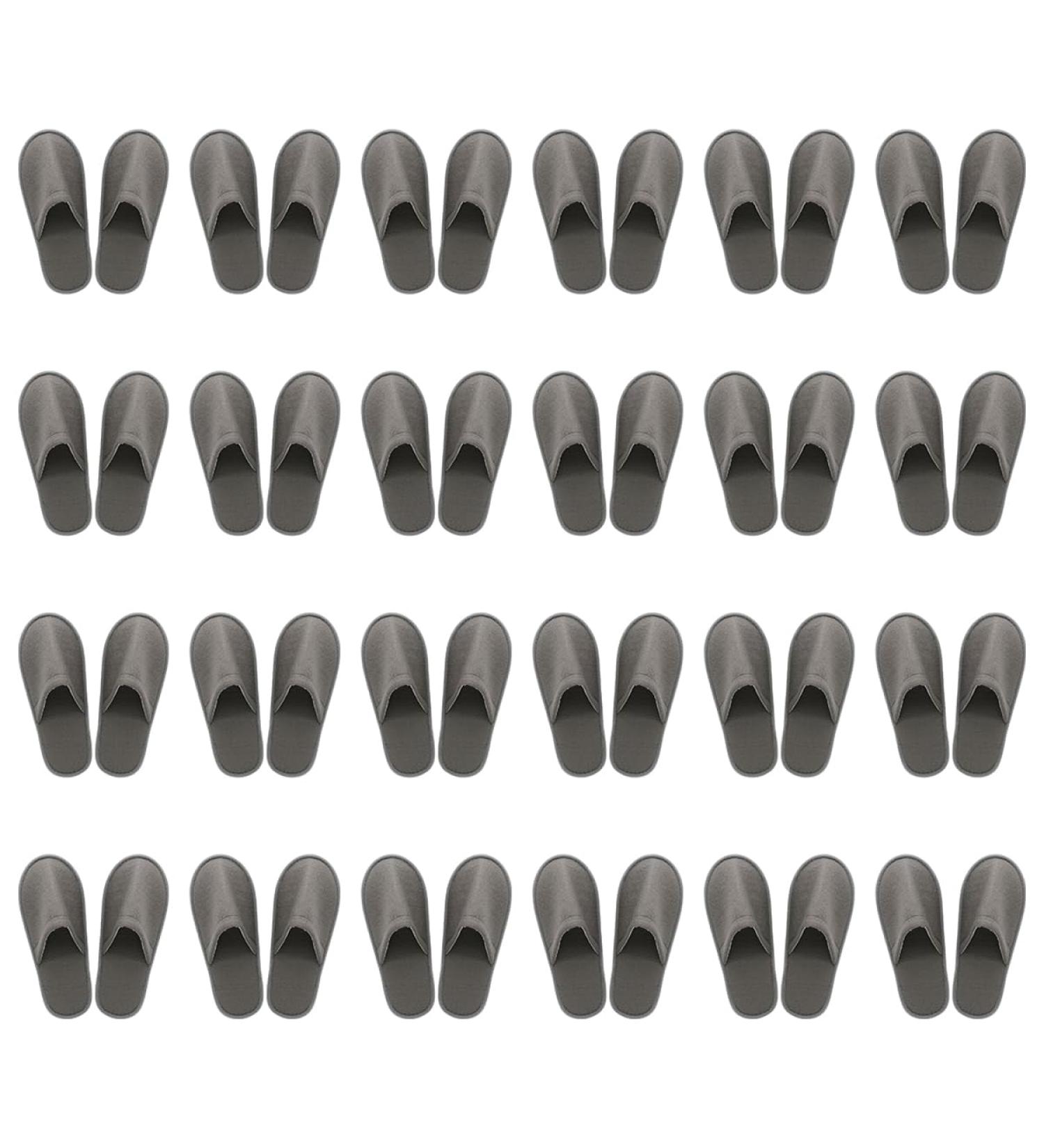 Buy KMOCEPLY 24 Pairs Unisex Disposable House Shoes - Non-Slip Slippers for Guests Family & Hotels - Closed Toe Spa Slippers for Weddings - Size 42 EU Far Gray - Buy Online on GoSupps.com