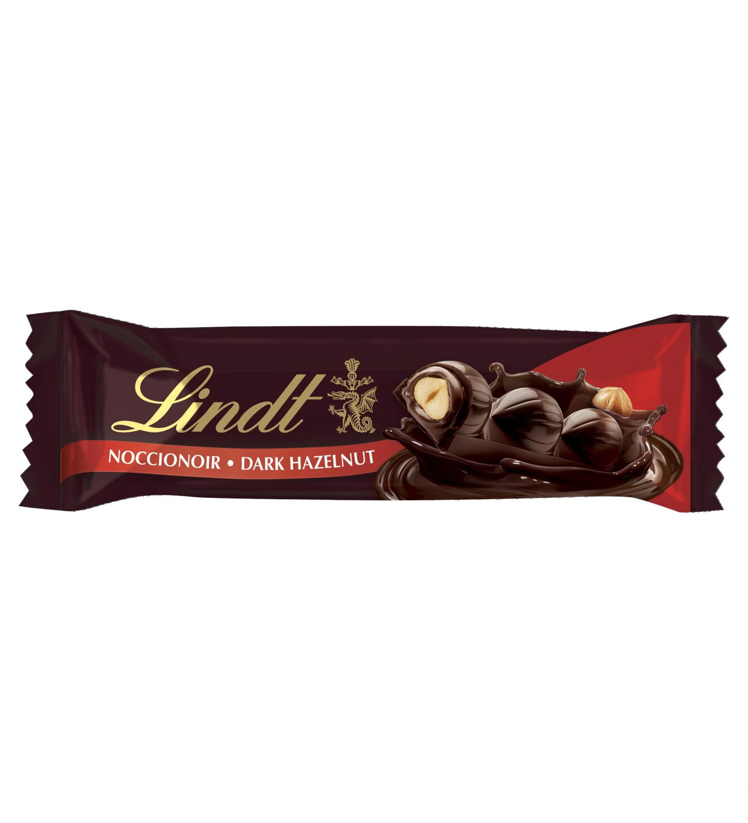 Lindt NOCCIONOIR Lot of 18 bars of black and noisy chocolate filled 35 g - Buy Online on GoSupps.com