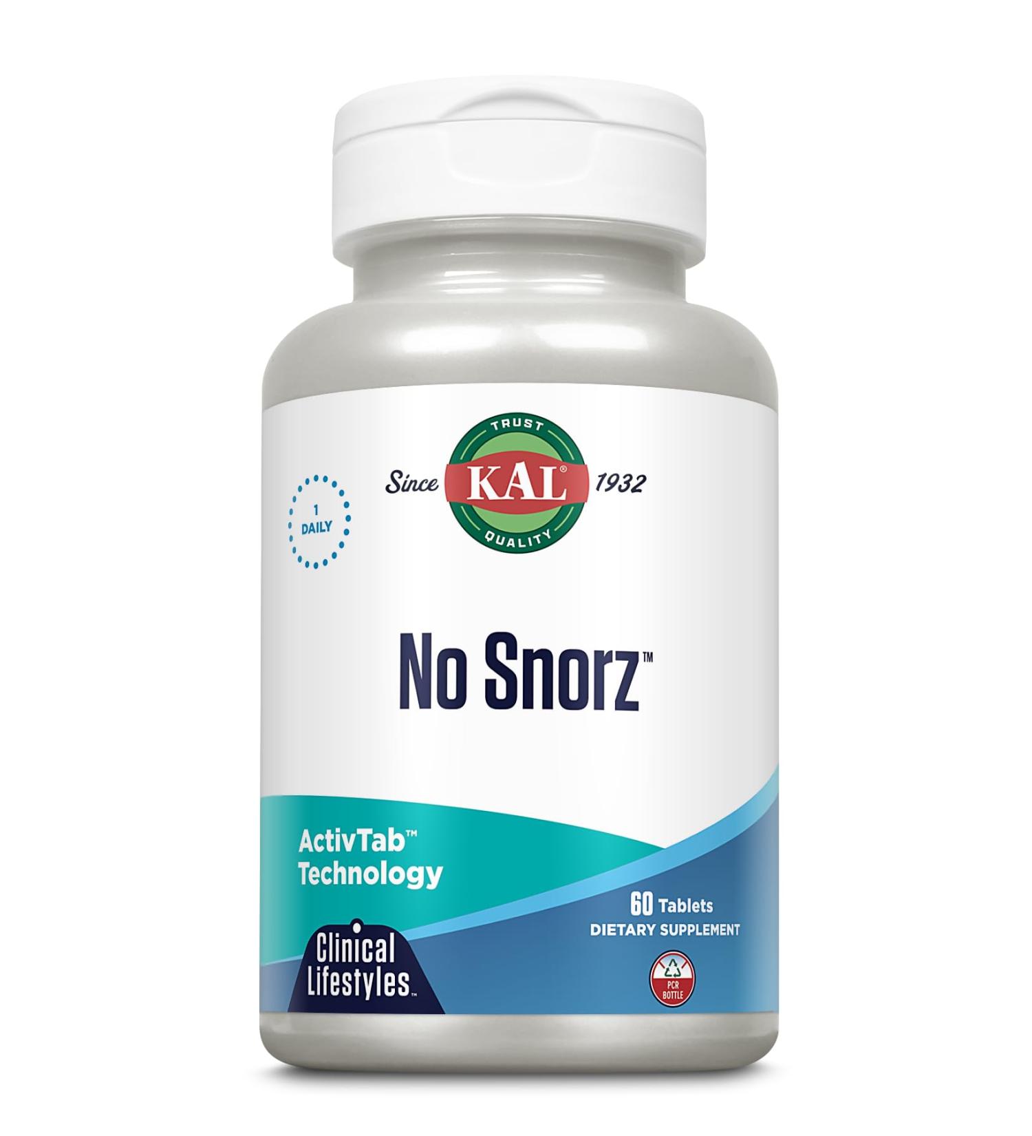 Kal No Snorz Tablets - 60 Count | Effective Snoring Solution | Fast Shipping Worldwide - Buy Online on GoSupps.com