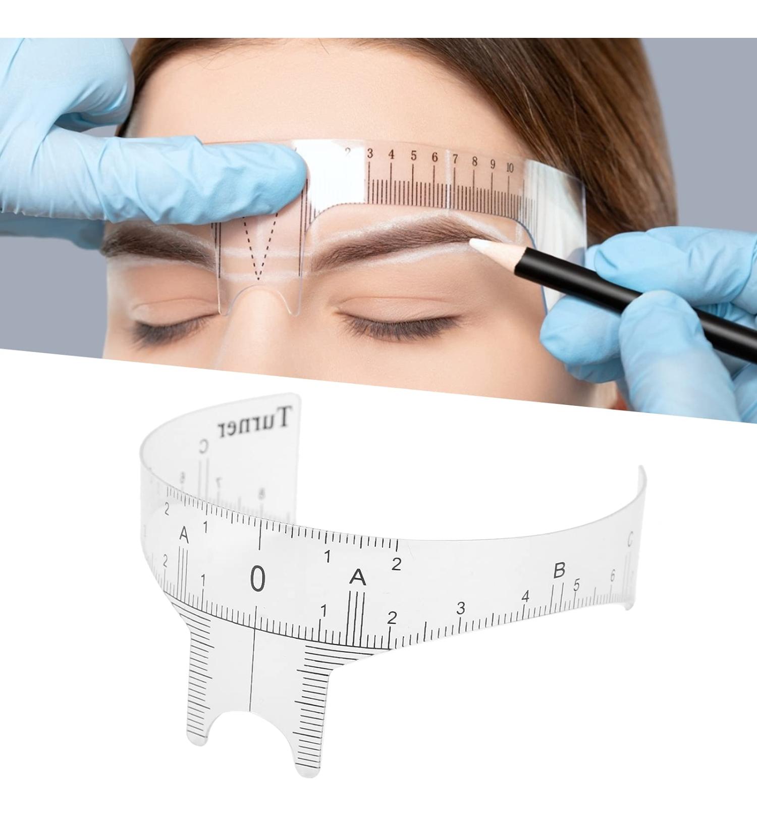 Symmetrical Balance Tattoo Eyebrow Ruler and Nose Positioning Stencil for Microblading - Grooming and Measurement Tools - Buy Online on GoSupps.com