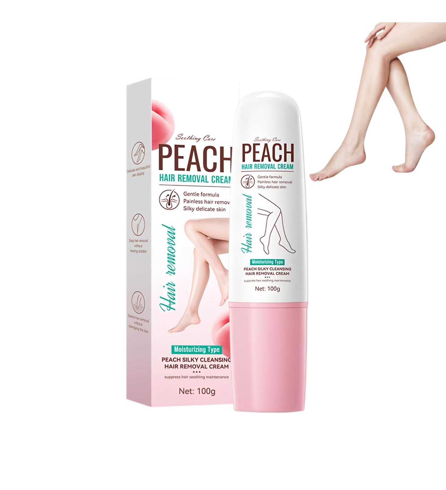 Cr me D pilatoire Parfum P che 100g Gel D' pilation Pour Femmes Cream D pilatoire Jambes Pour Les Peaux pil es pilation Douce Pour La Zone Leg Le Maillot Et Les Aisselles - Buy Online on GoSupps.com