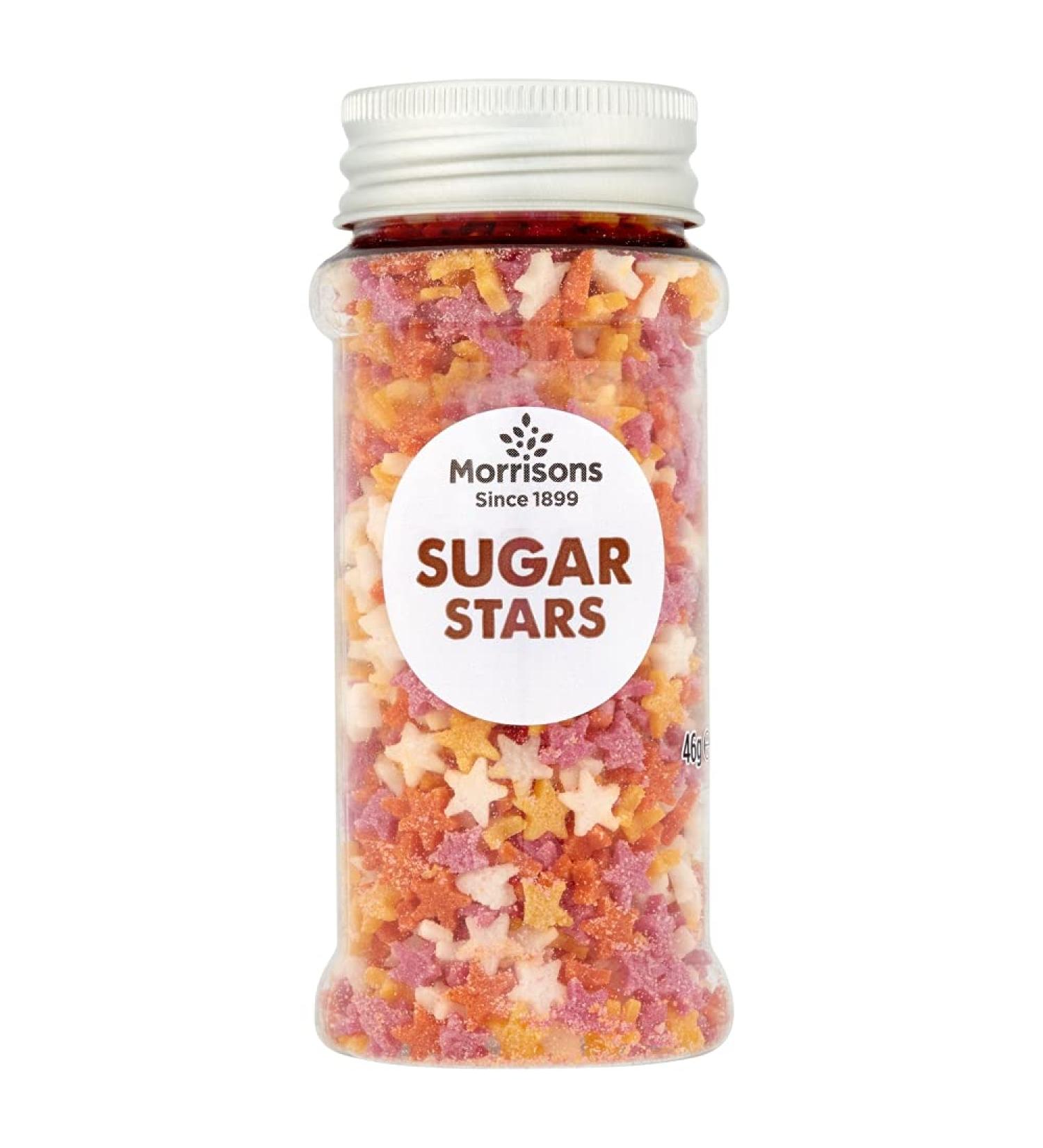 Morrisons Sugar Stars Sprinkles 46 g x 6