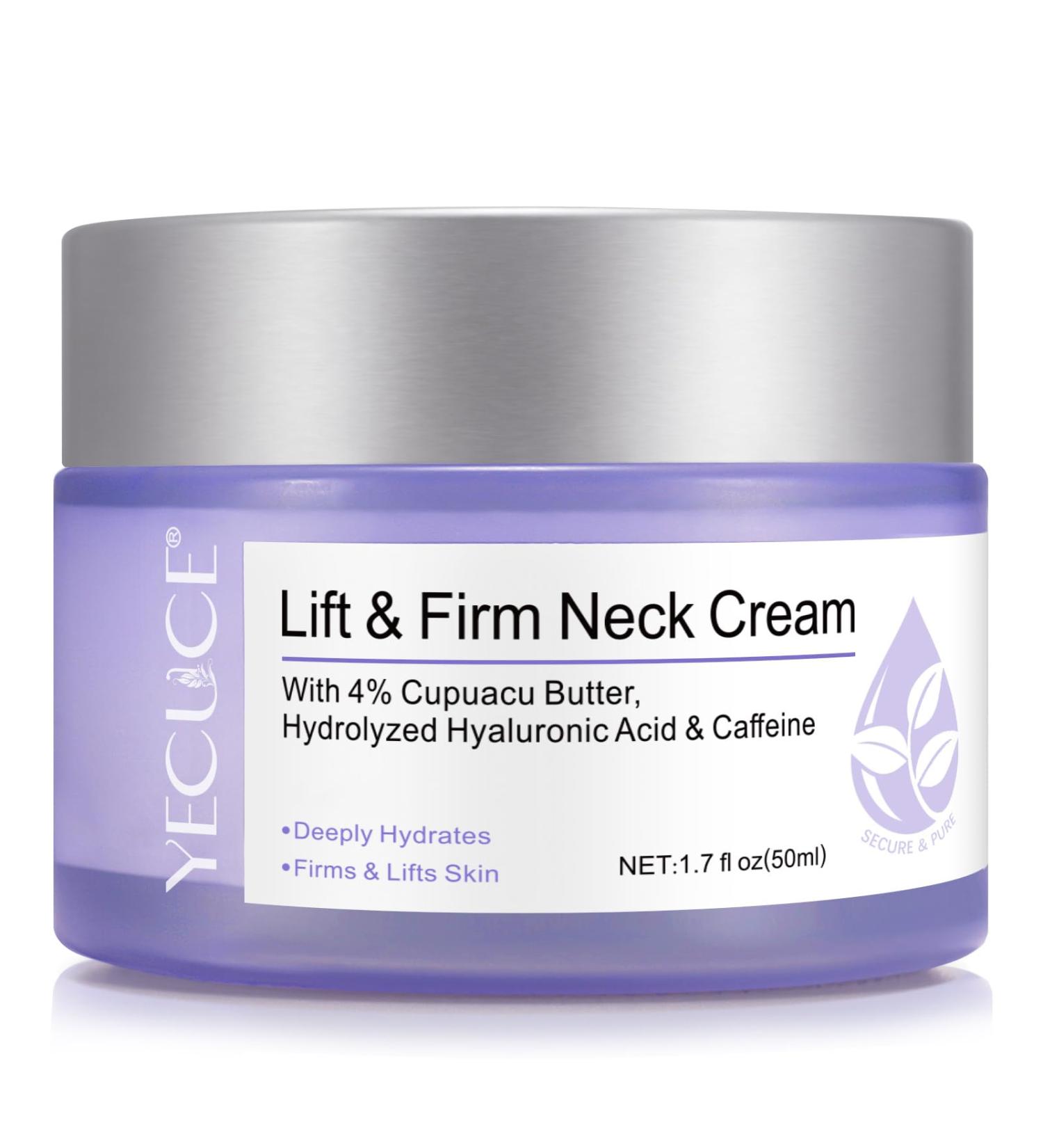 Neck Firming Cream for Face - Tightening & Lifting Neck & Chin Cream Moisturizing 1.7 Oz for Men & Women - Buy Online on GoSupps.com