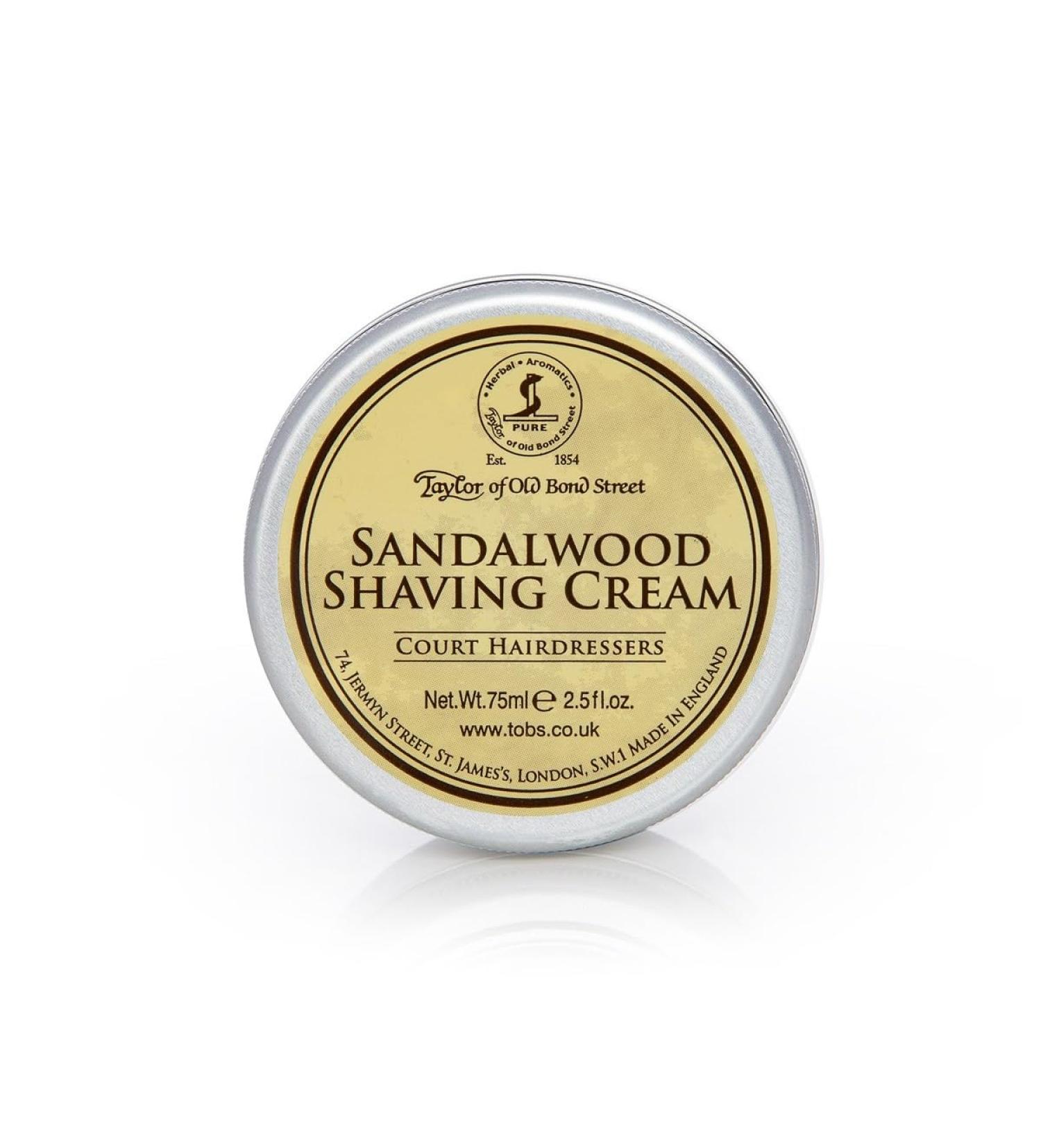 Taylor Of Old Bond Street Sandalwood Shaving Cream 2.03 oz - Premium Men s Grooming Smooth Shave International Shipping - Buy Online on GoSupps.com